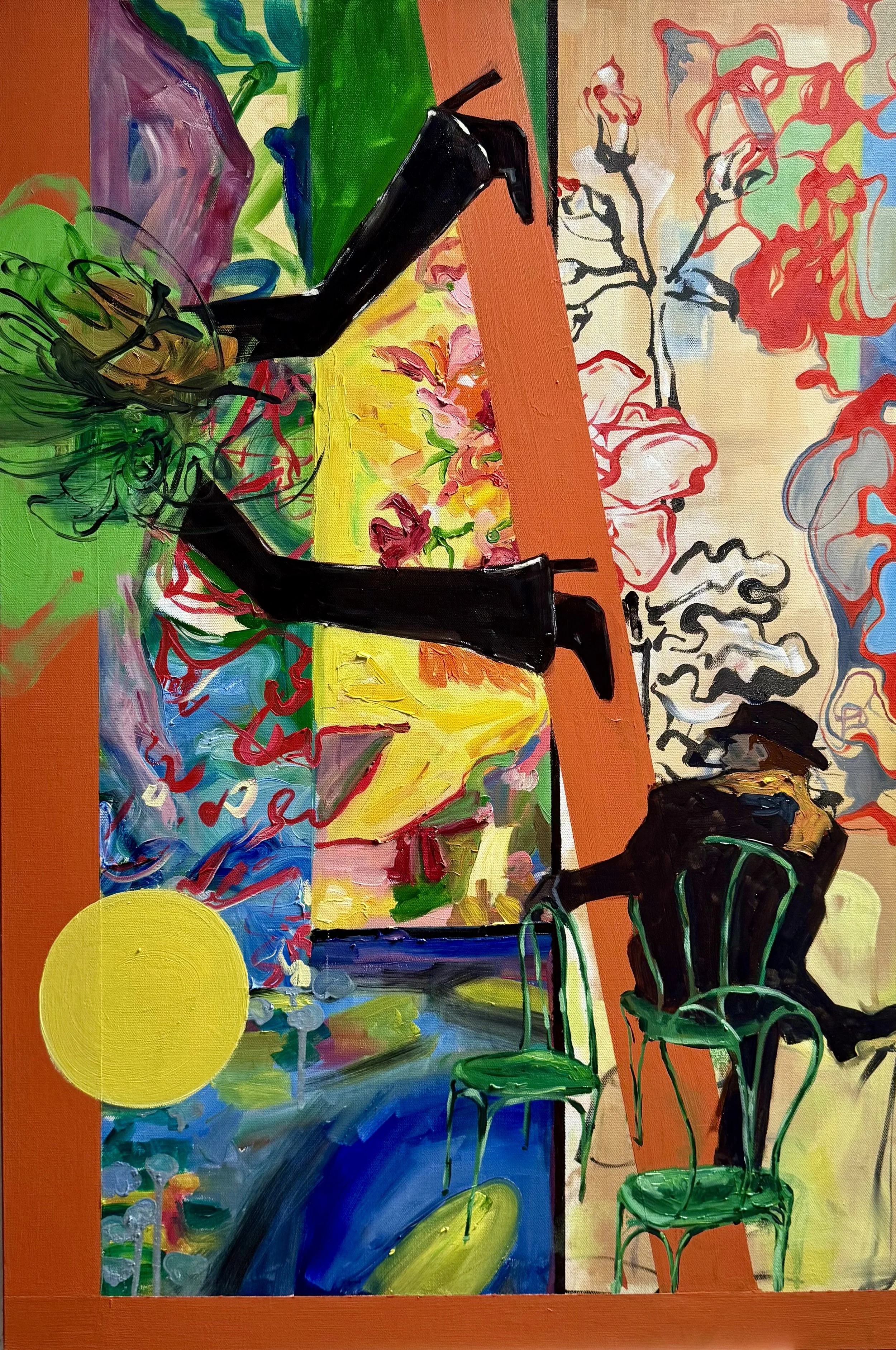 "Walkway"
acrylic & oil on canvas
36 x 48 in.