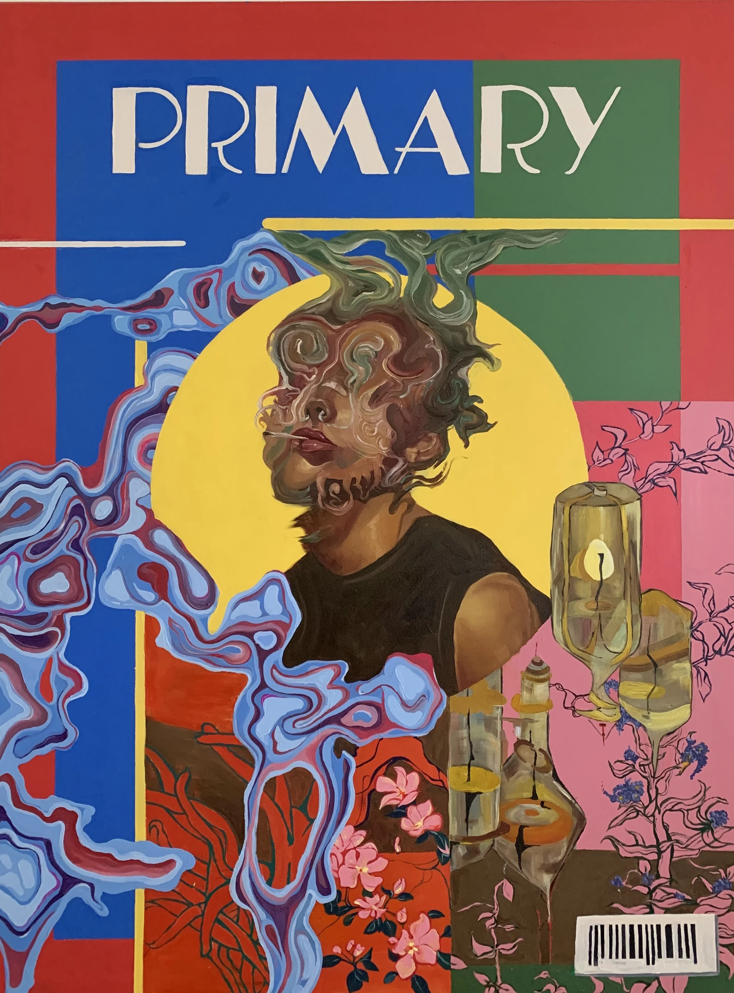 "PRIMARY SOURCE"
acrylic & oil on canvas
48 x 60 in.