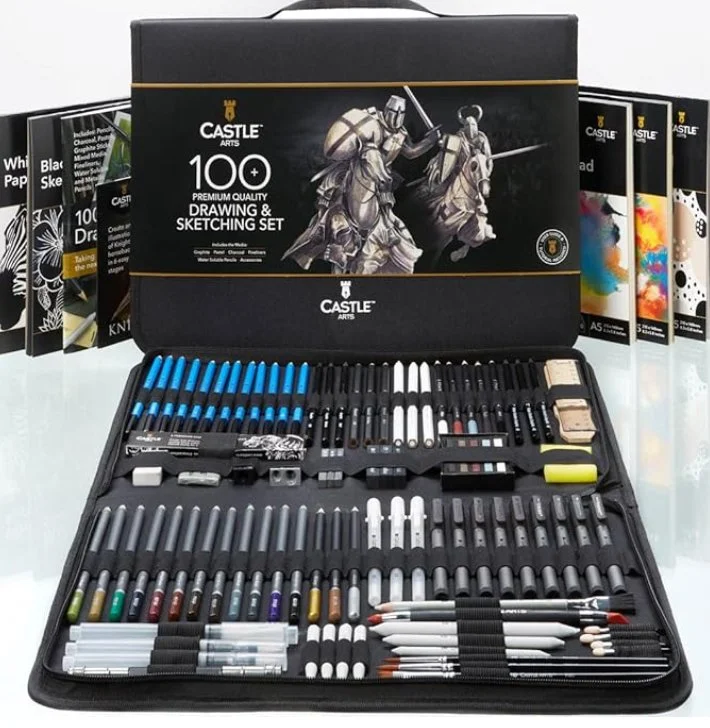 Castle Arts Premium Zeichen- und Skizzenset 100-teilig