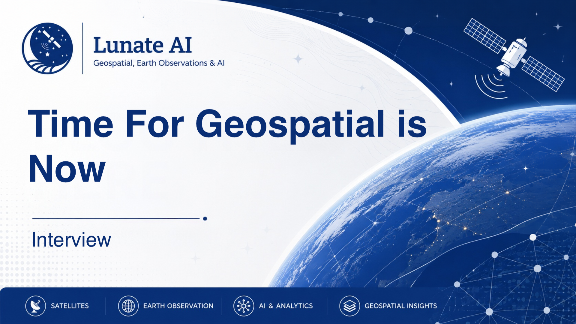 Time For Geospatial is Now
