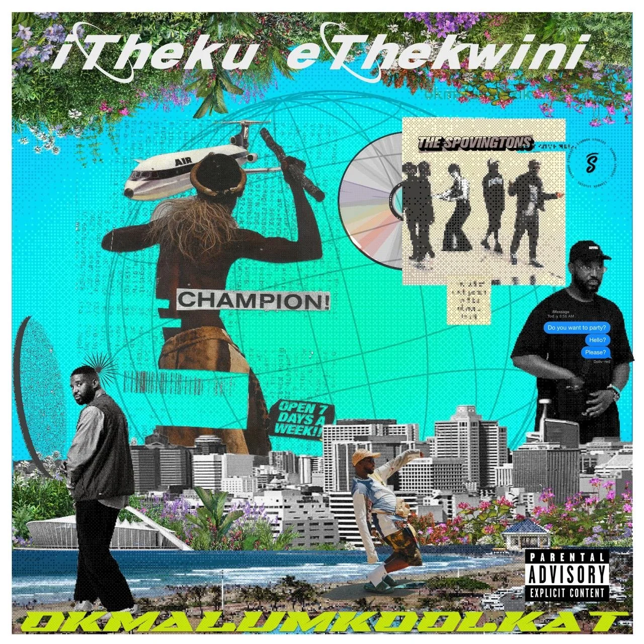 okmalumkoolkat -itheku ethekwini collage style cover artwork