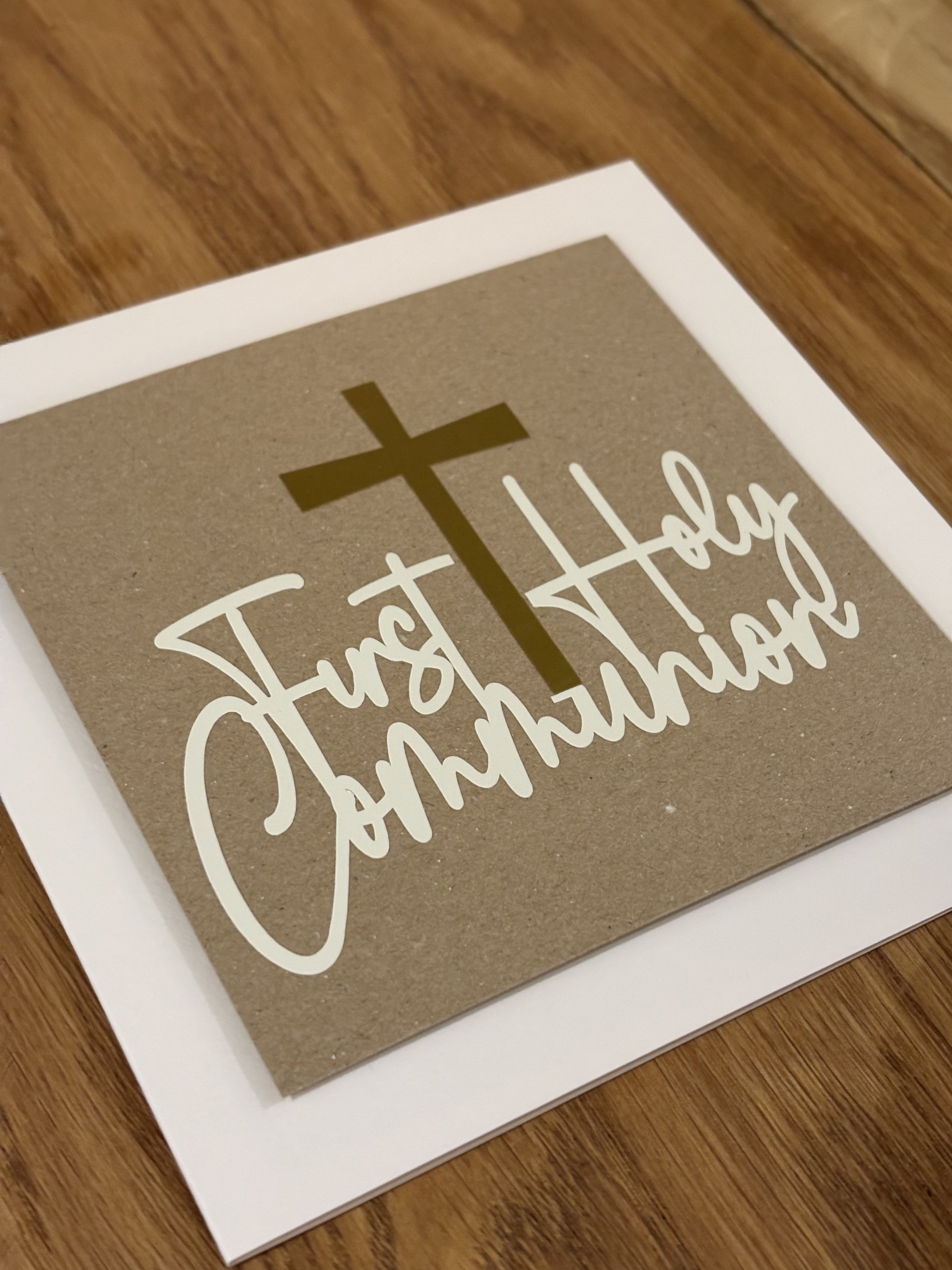 Elegant First Holy Communion Card