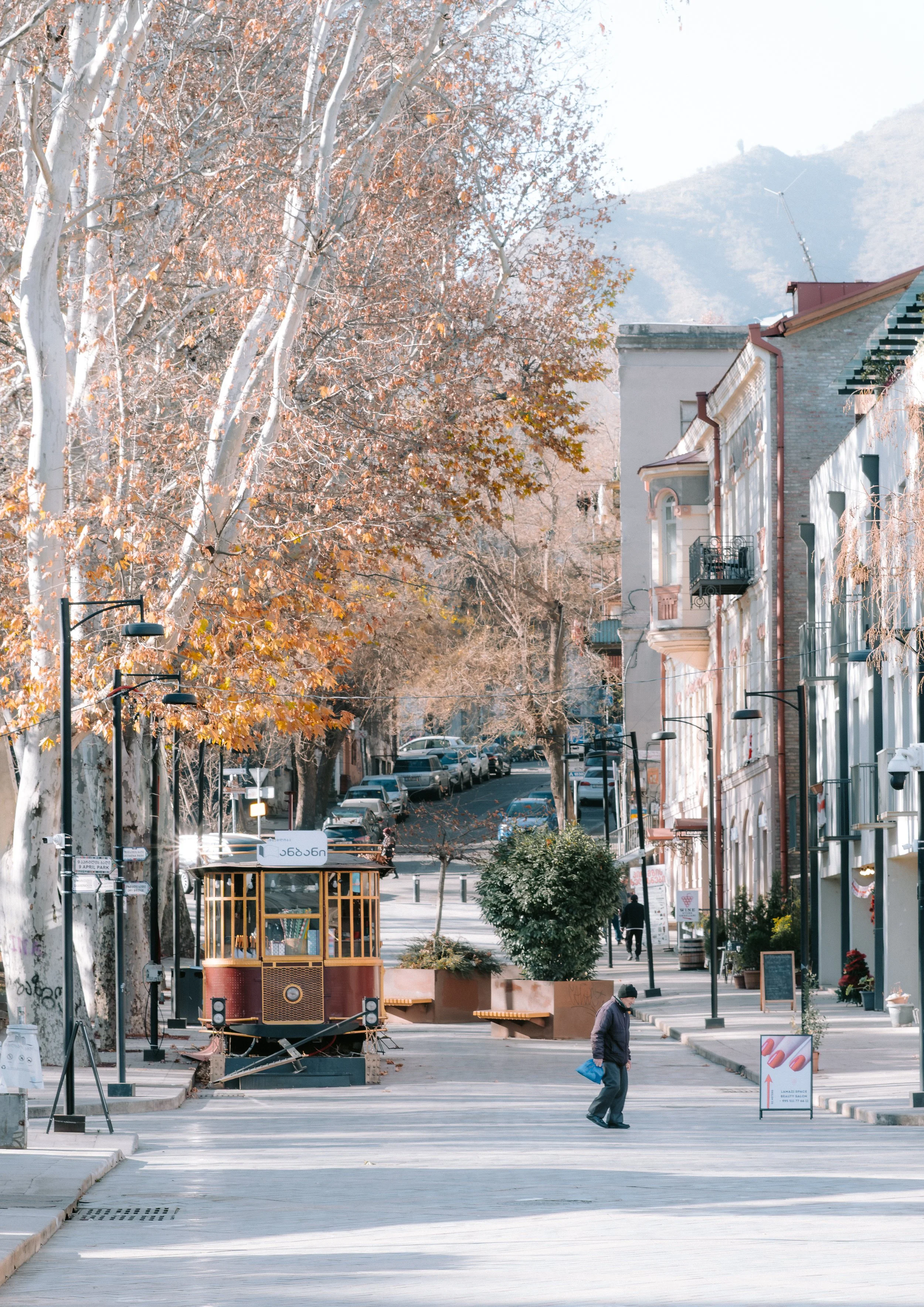 Old tram in Tbilisi Georgia