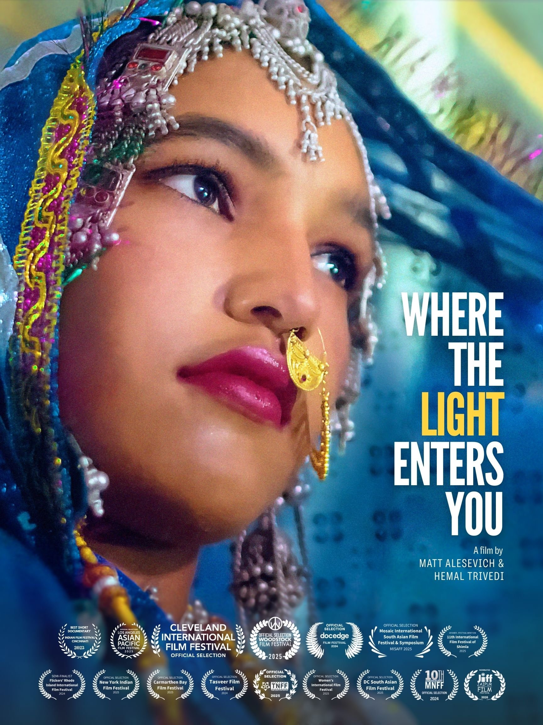 Movie poster for the short documentary "Where the Light Enters You"