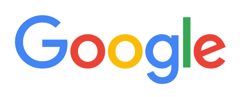 The Google logo with colorful letters in blue, red, yellow, and green.