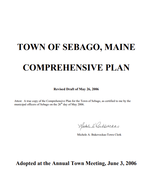 Image of the 2006 Comprehensive Plan Cover Page