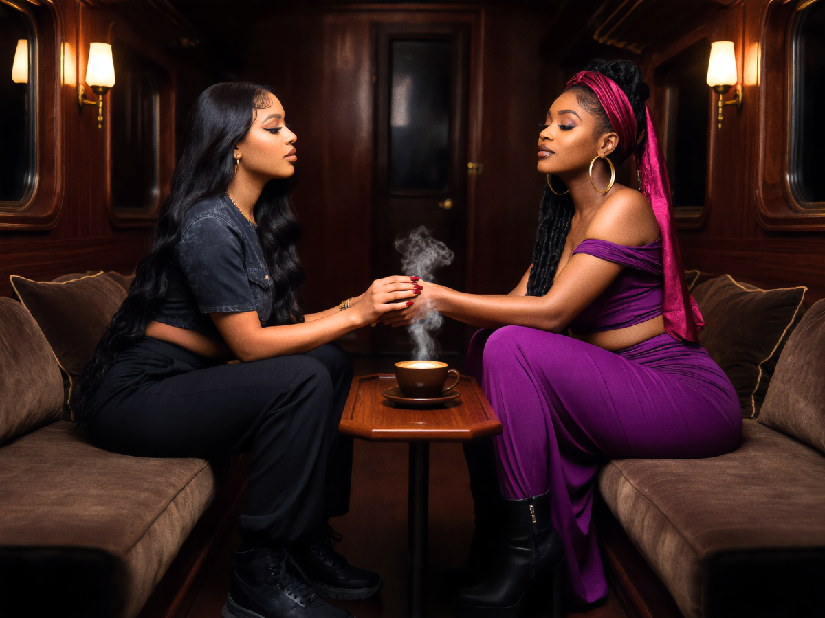 Saela and Kenisha On The Train.png