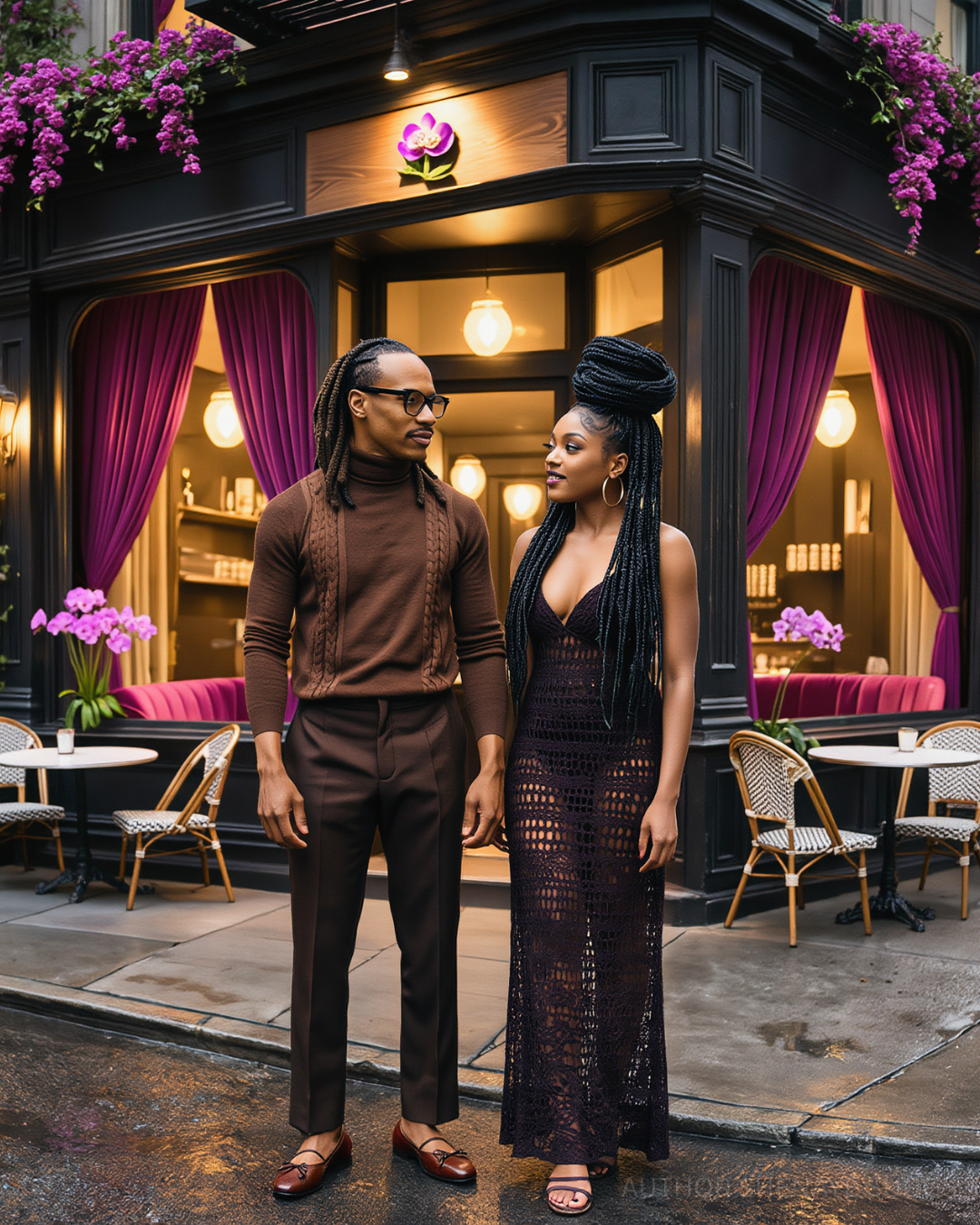 Clyve + Kenisha At The Purple Orchid