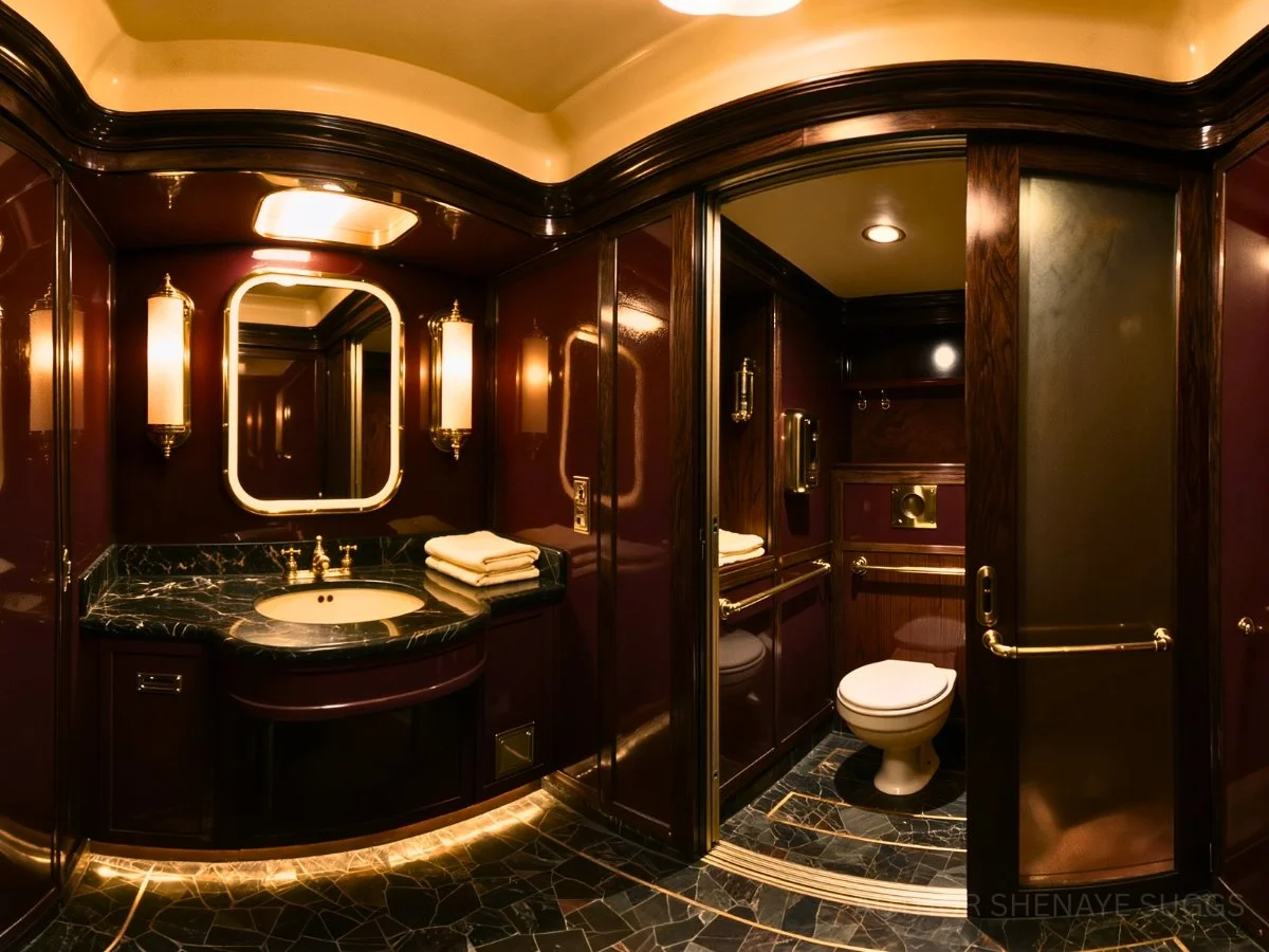 Private Lounge Car Restroom