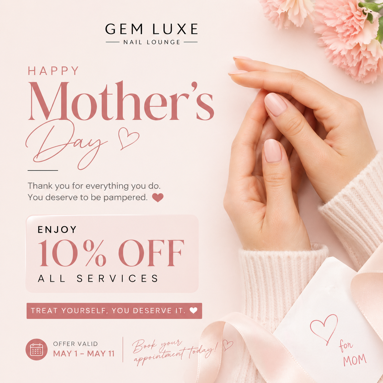 Mother's day Nail Discount