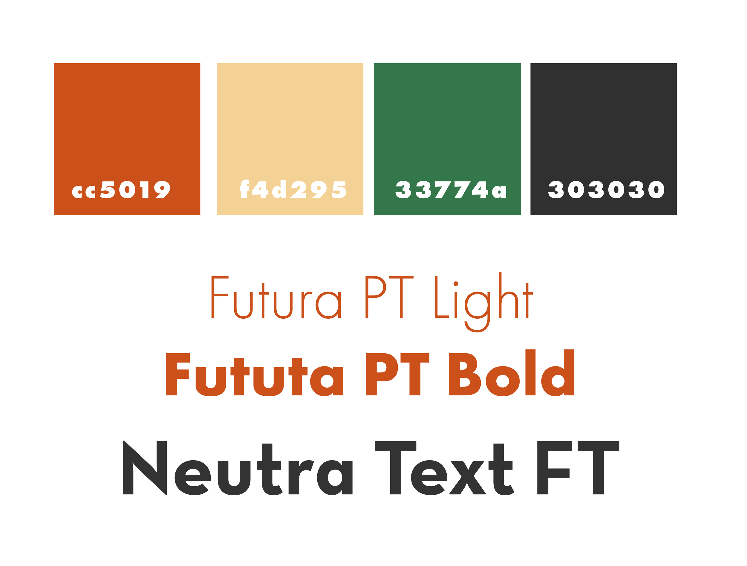 Brand colors and fonts