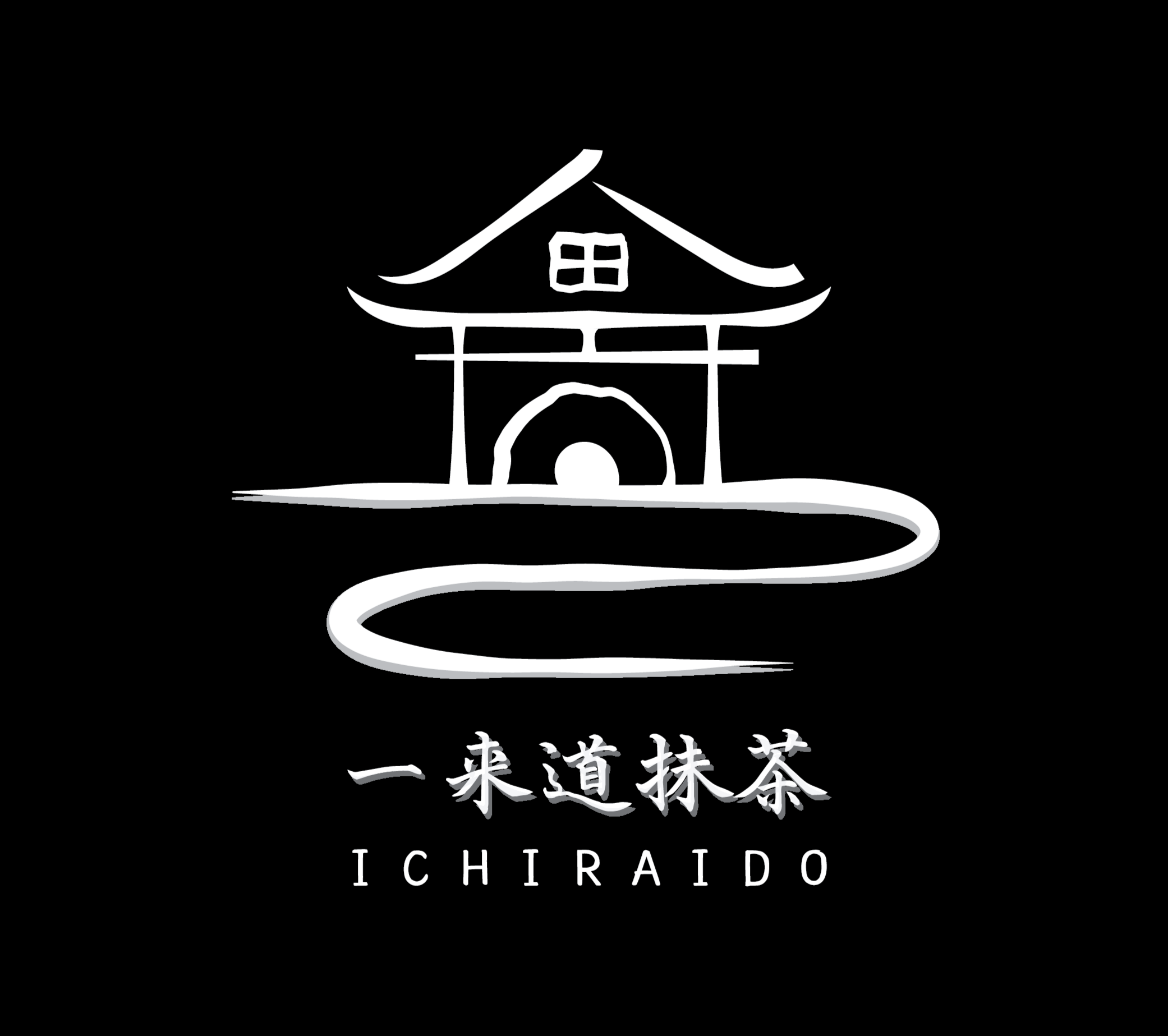 Minimalist logo of a traditional Japanese temple with a curved path leading to it, accompanied by Japanese characters and the word 'ICHIRAIDO' underneath.