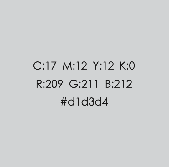 Color calibration code with RGB and hex values on a gray background.