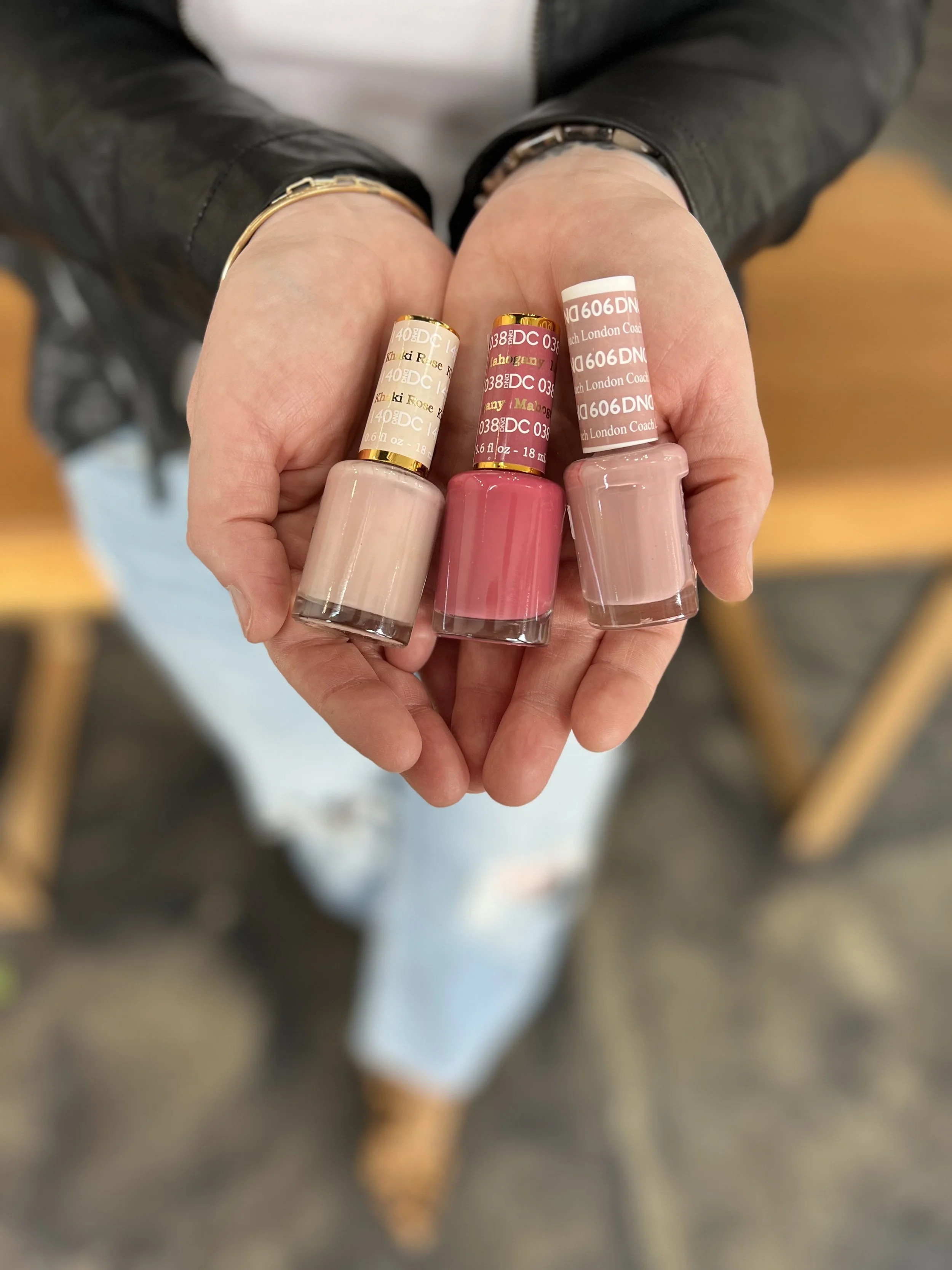 Salon customer with new long natural braids