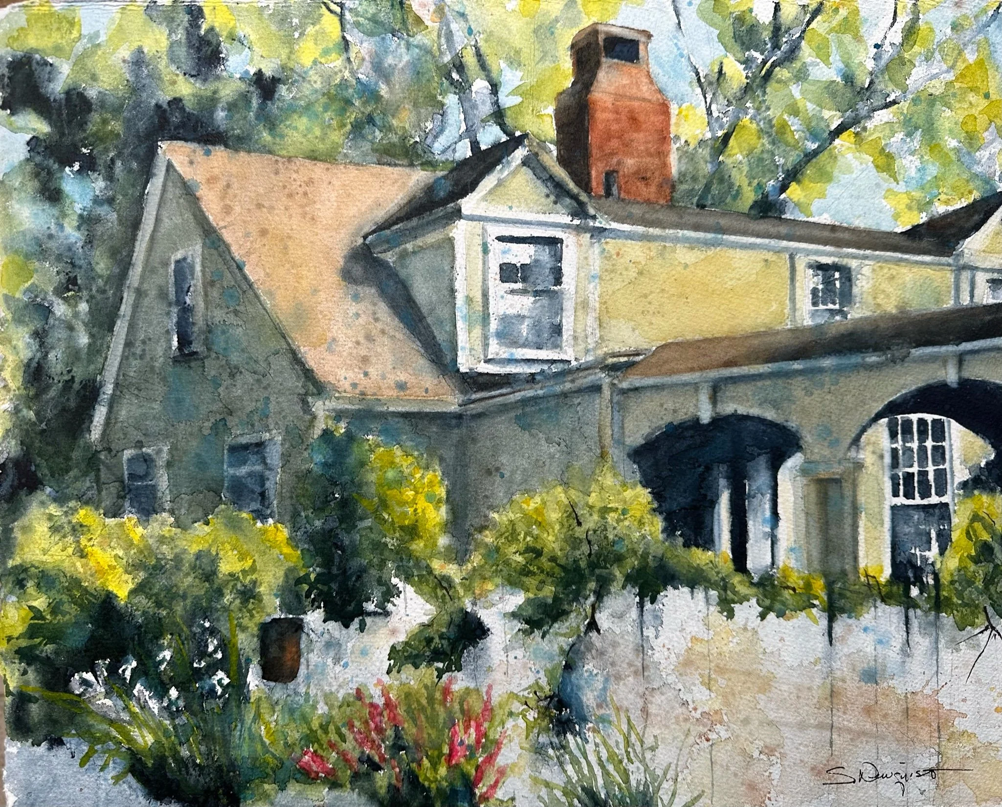 Value & Splatter Watercolor - Workshop