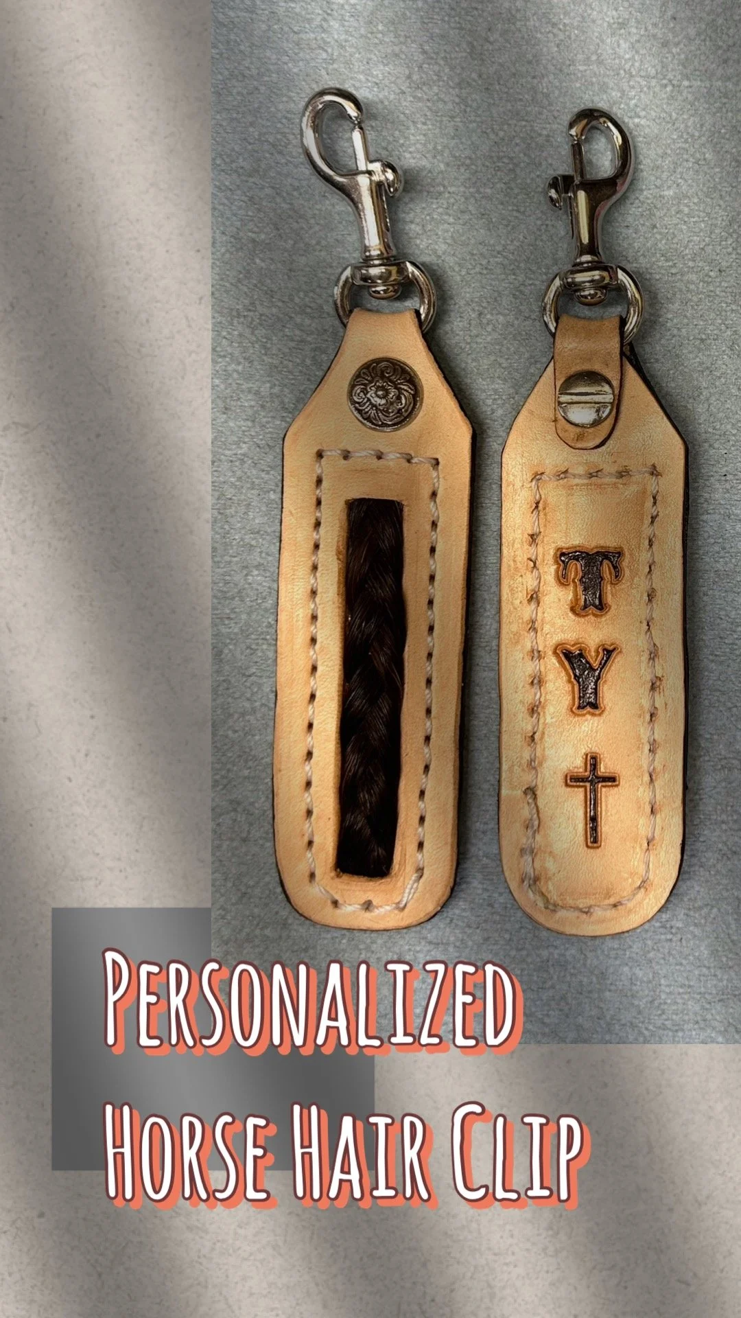 Personalized Horse Hair Clip