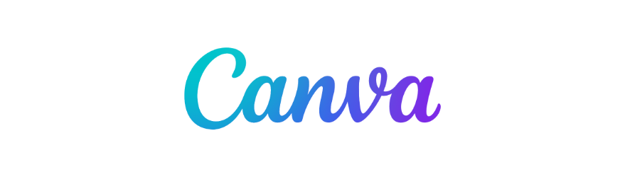 The text 'Canada' written in a stylized, gradient font with shades of blue and purple, on a black background.
