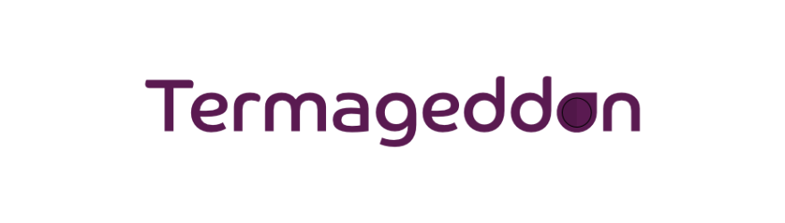 Termageddon logo with purple text and a circular icon over the 'o' in 'Termageddon'.