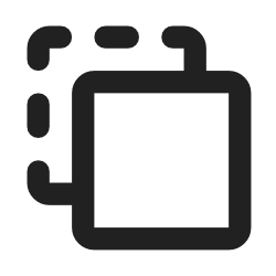 Icon of a QR code scanner.