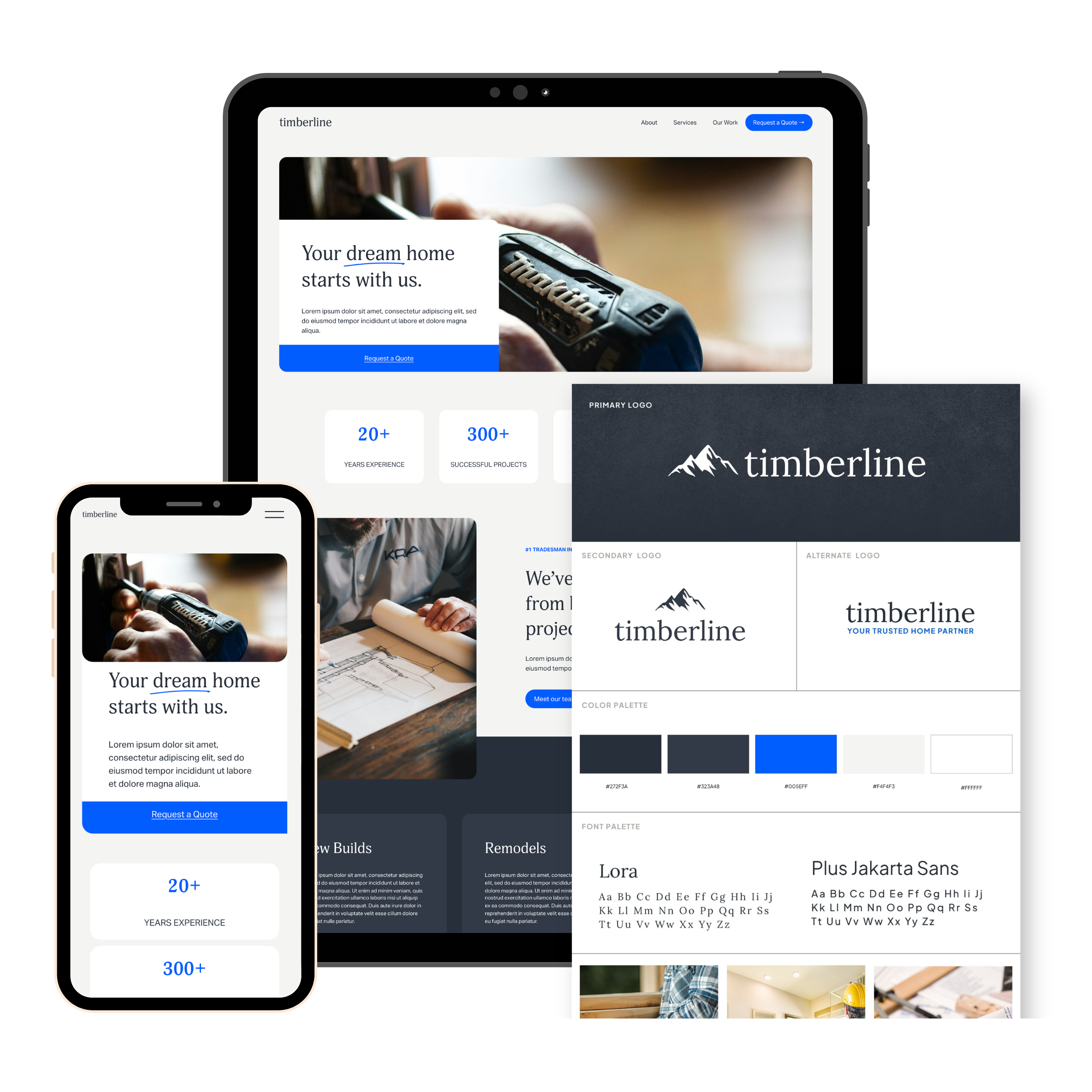 Timberline - Squarespace 7.1 Template & Canva Marketing Kit