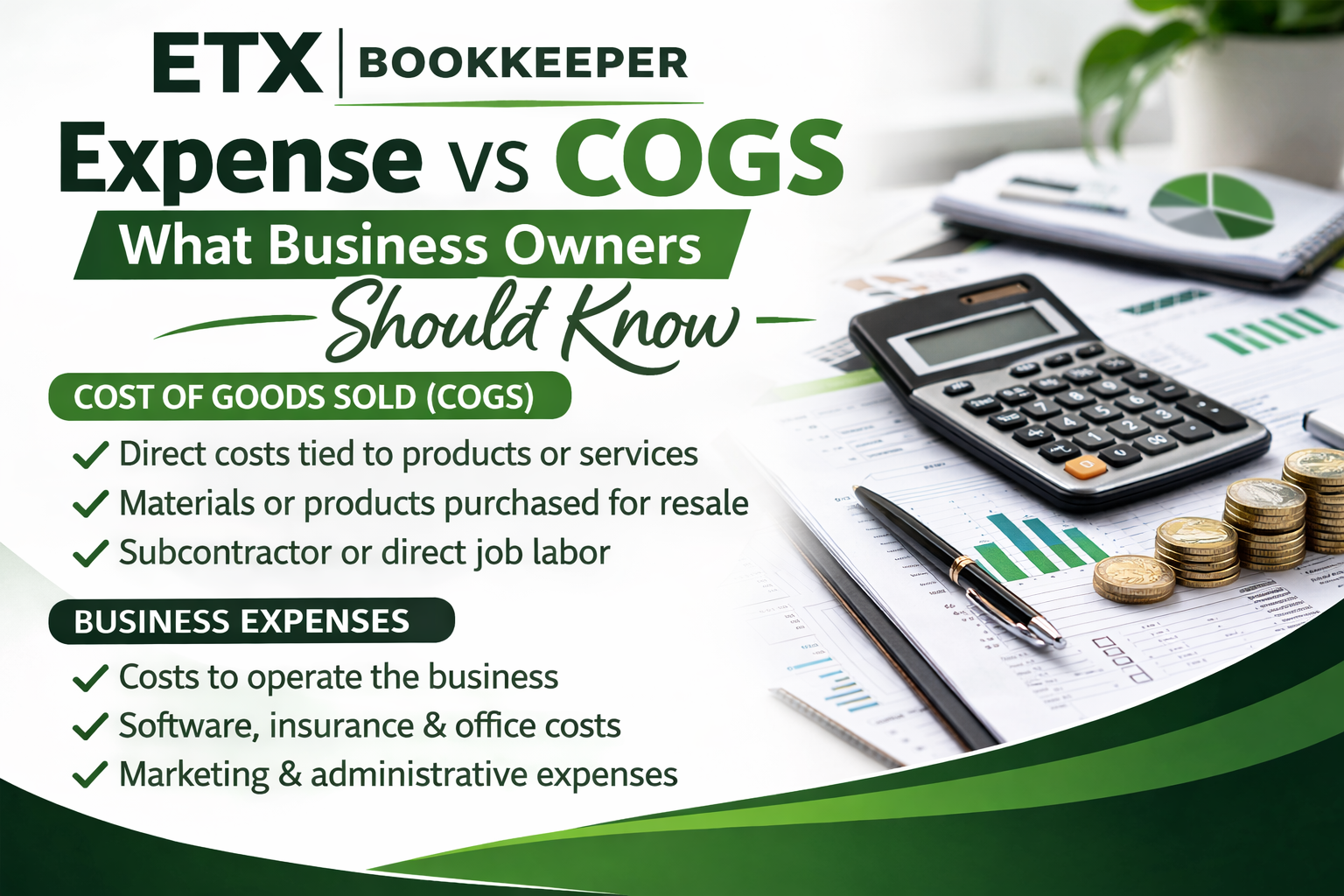 Expense vs COGS: What Business Owners Should Know
