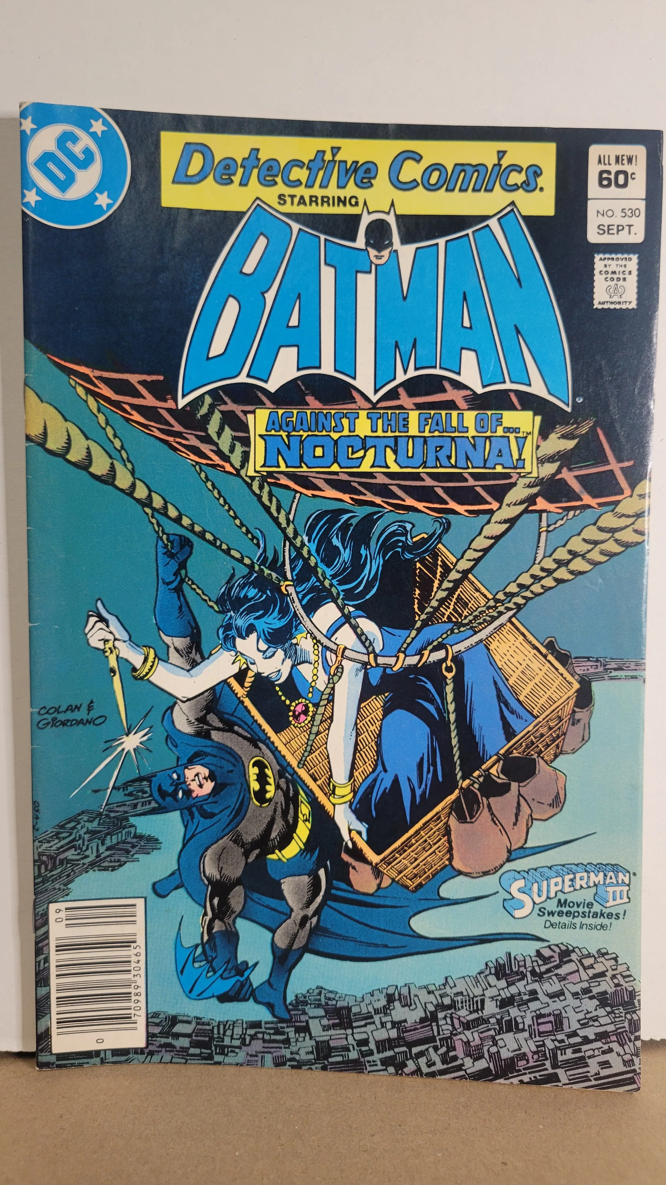 Detective Comics 530 Gene Colan! Nocturna + Night-Thief Batman! 1983 DC Comics