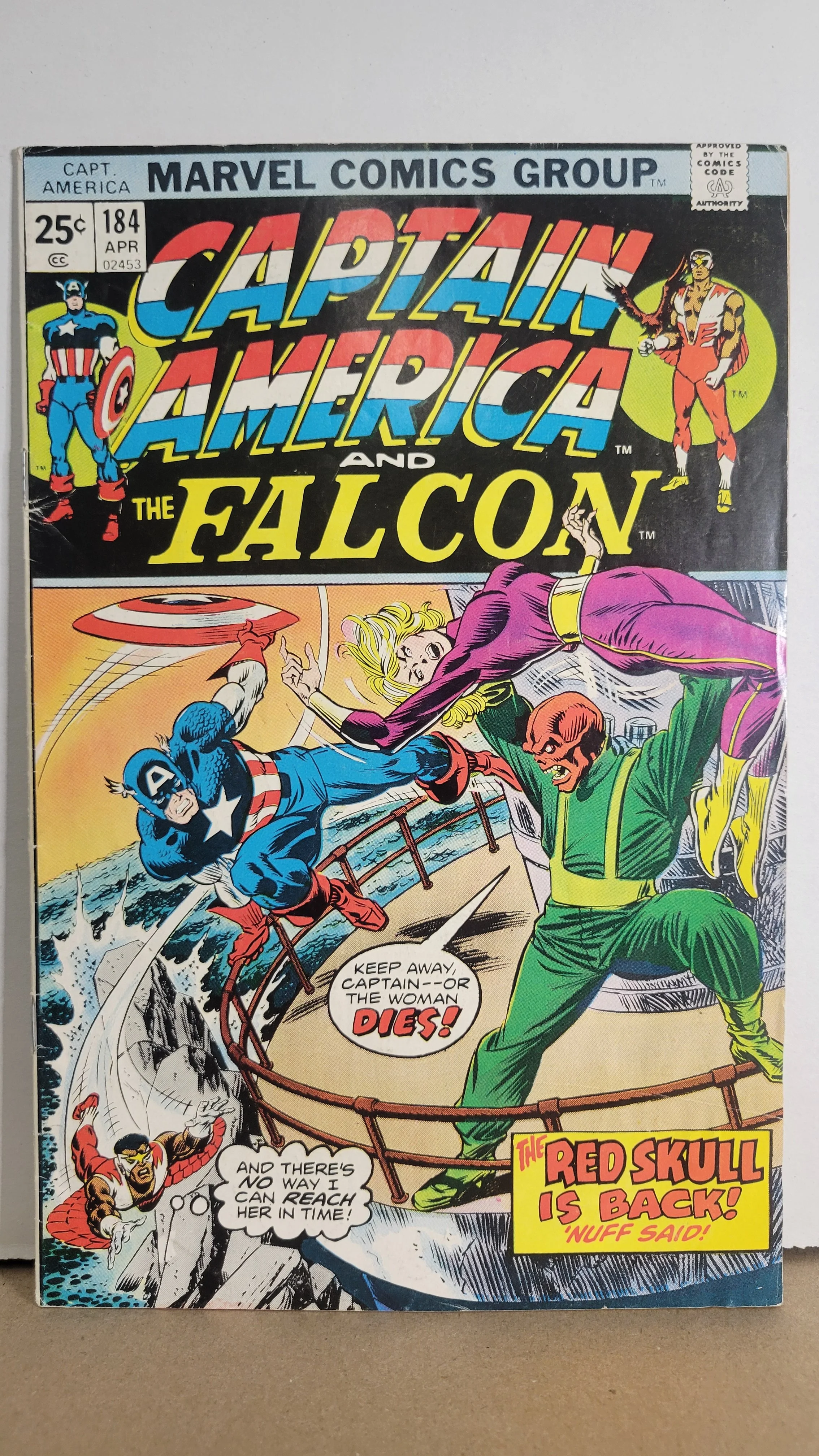 Captain America 184 Herb Trimpe art Red Skull! 1975 Marvel Comics