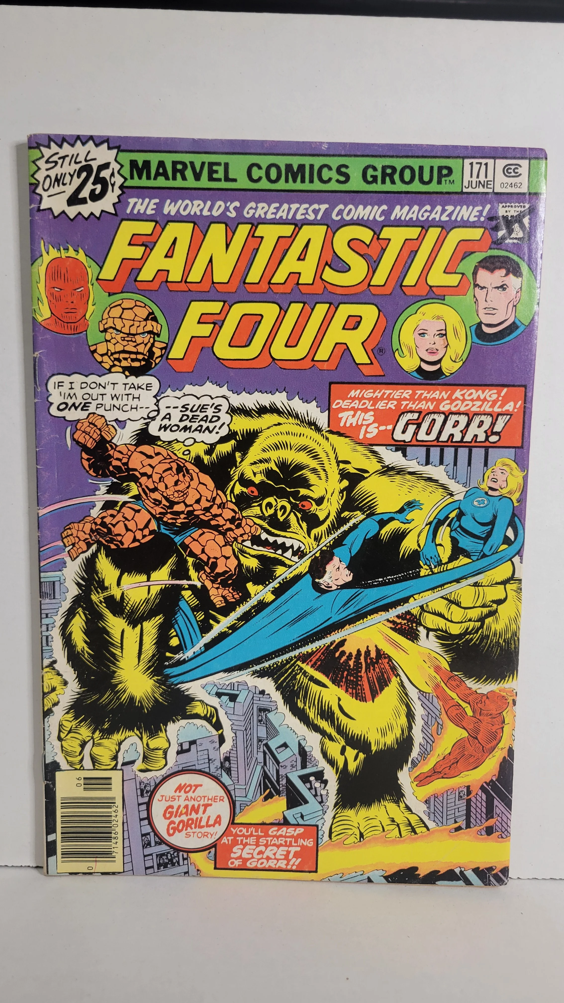 Fantastic Four 171 1st app Gorr the Golden Gorilla Pérez! 1976 Marvel Comics