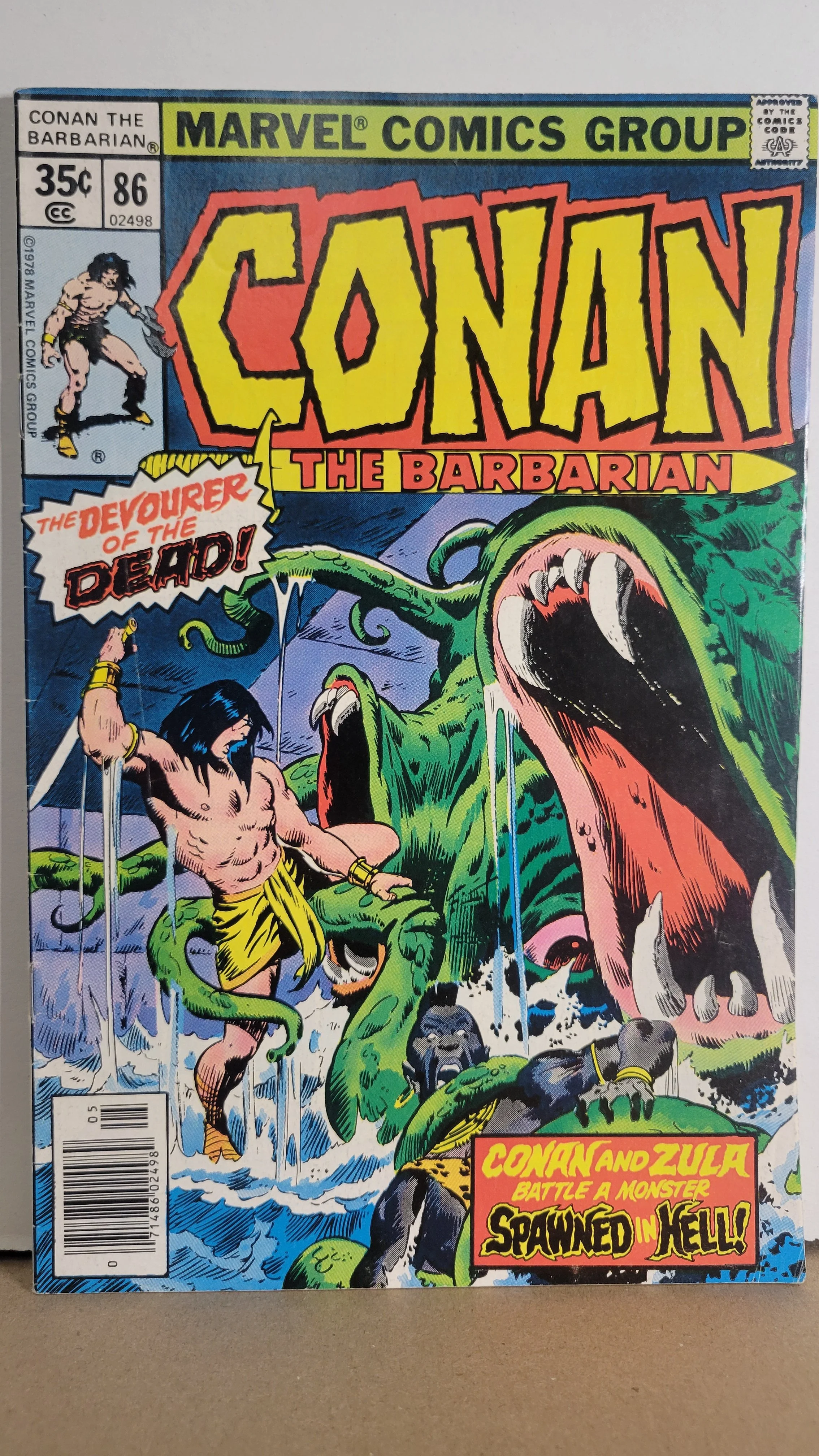 Conan the Barbarian 86 Conan and Zula Battle a Monster Spawned in Hell! 1978 Marvel Comics