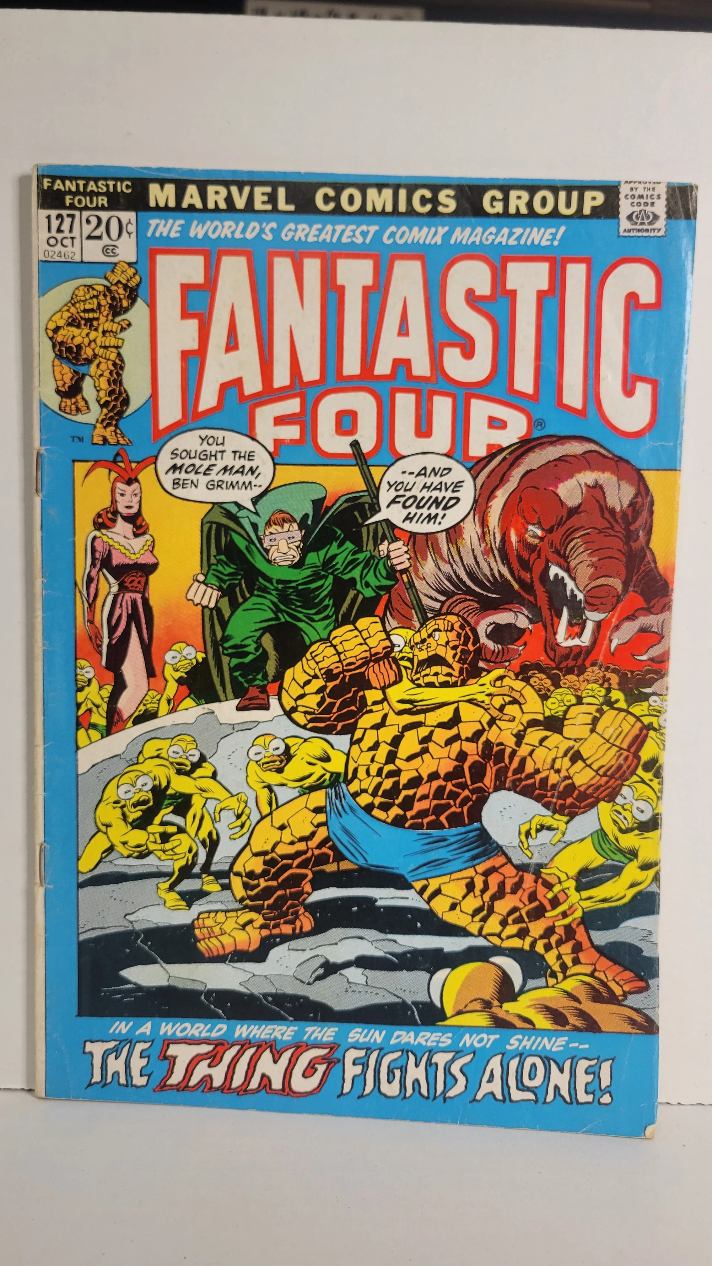 Fantastic Four 127 1st app Kraawl! Mole Man! Tyrannus! 1972 Marvel Comics