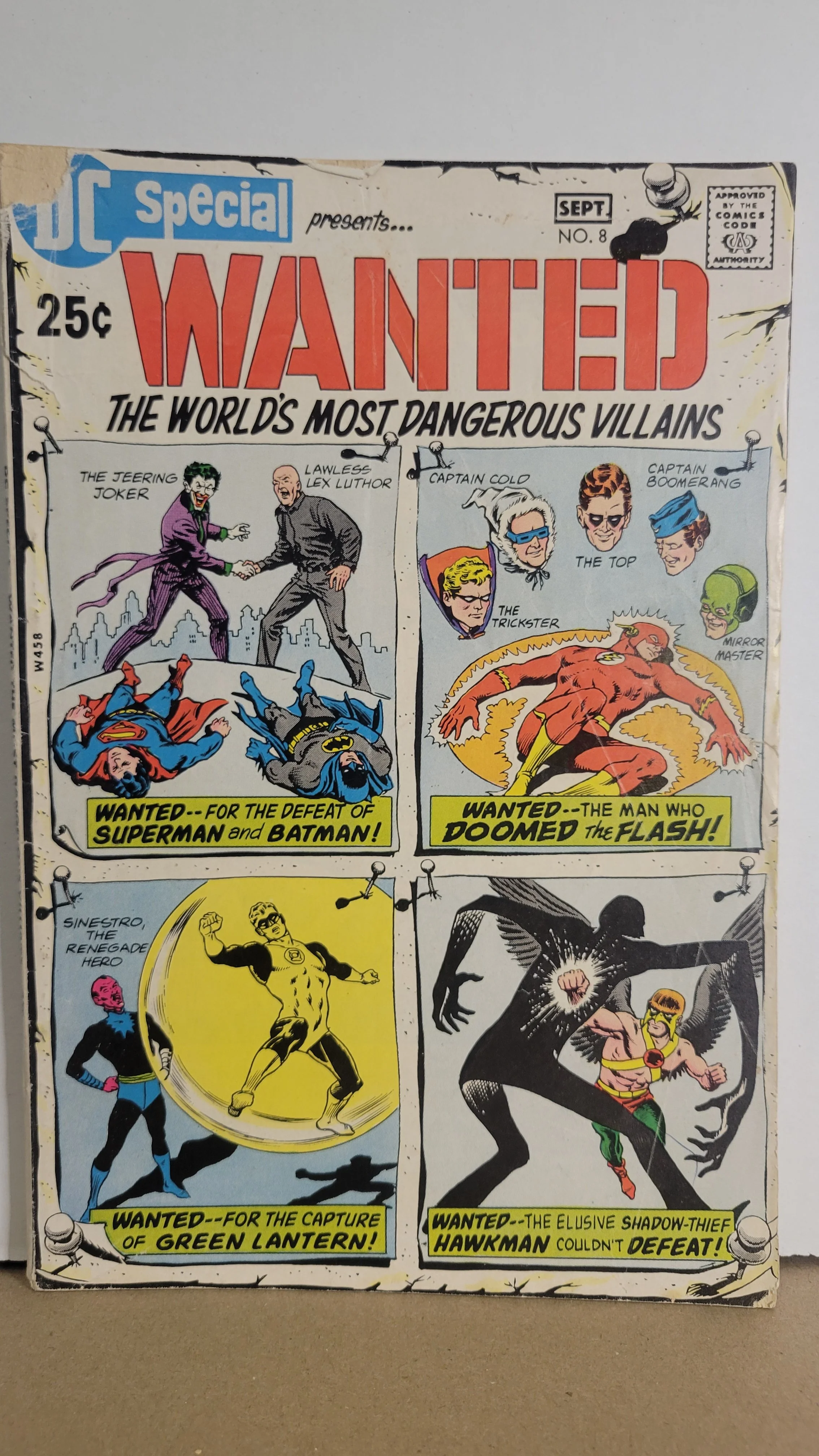 DC Special 8 Wanted! Joker, Lex Luthor, Captain Cold, and More! 1970 DC Comics