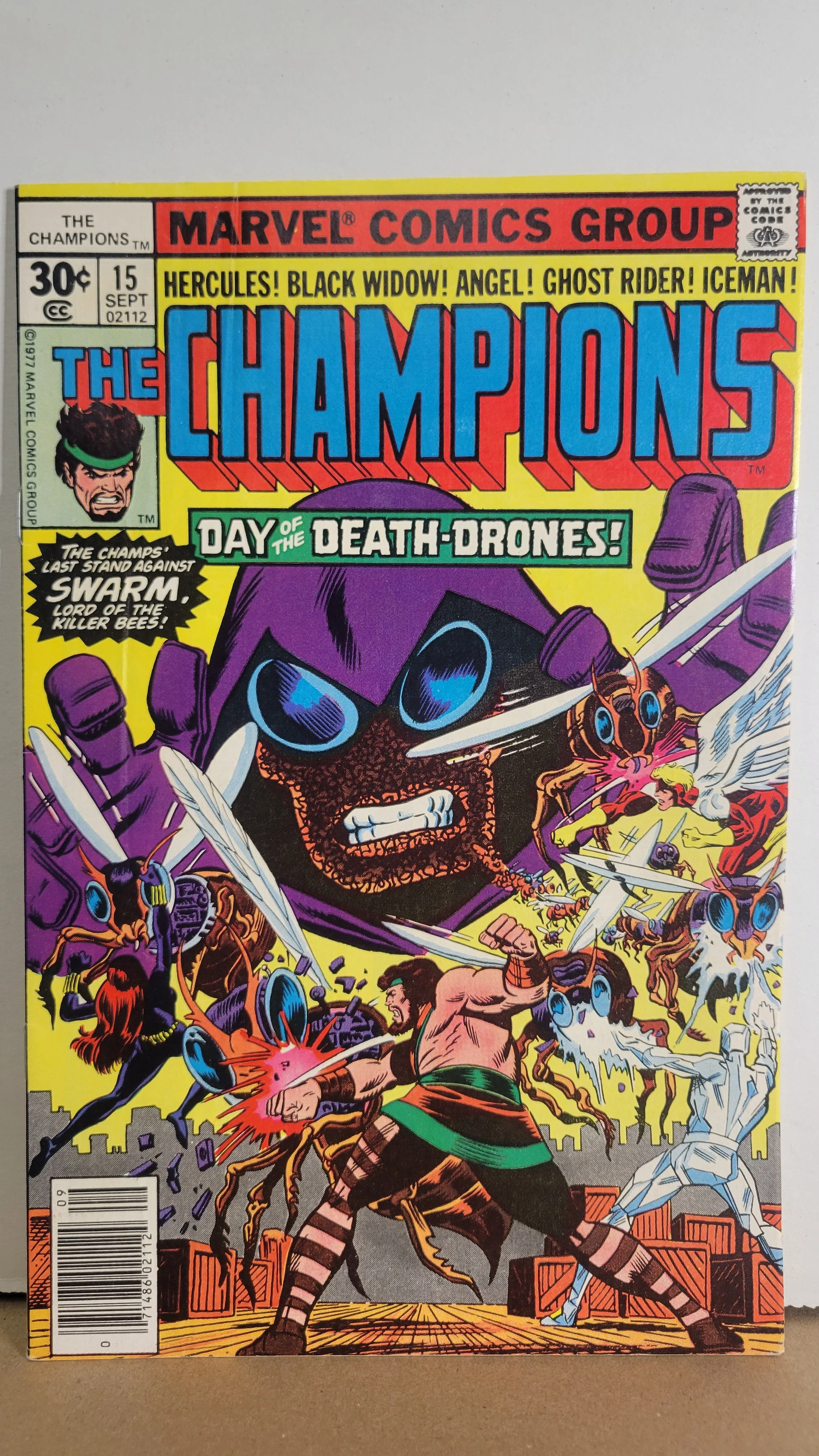 Champions 15 Hercules, Black Widow, Angel, Ghost Rider, Iceman! 1977 Marvel Comics