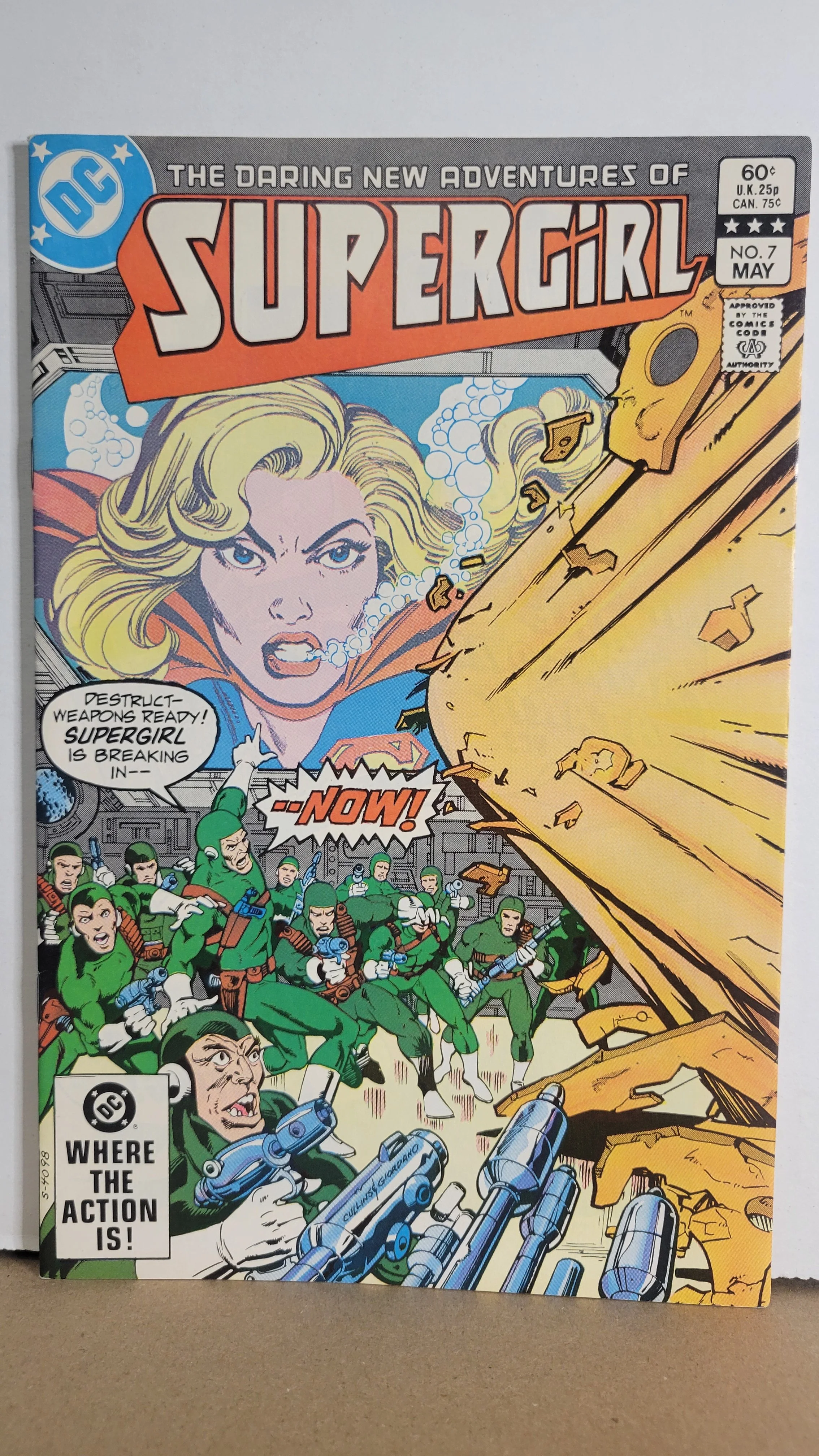 Daring New Adventures of Supergirl 7 Discovers Bunker in Michigan Lake! Lois Lane Bonus! 1983 DC Comics