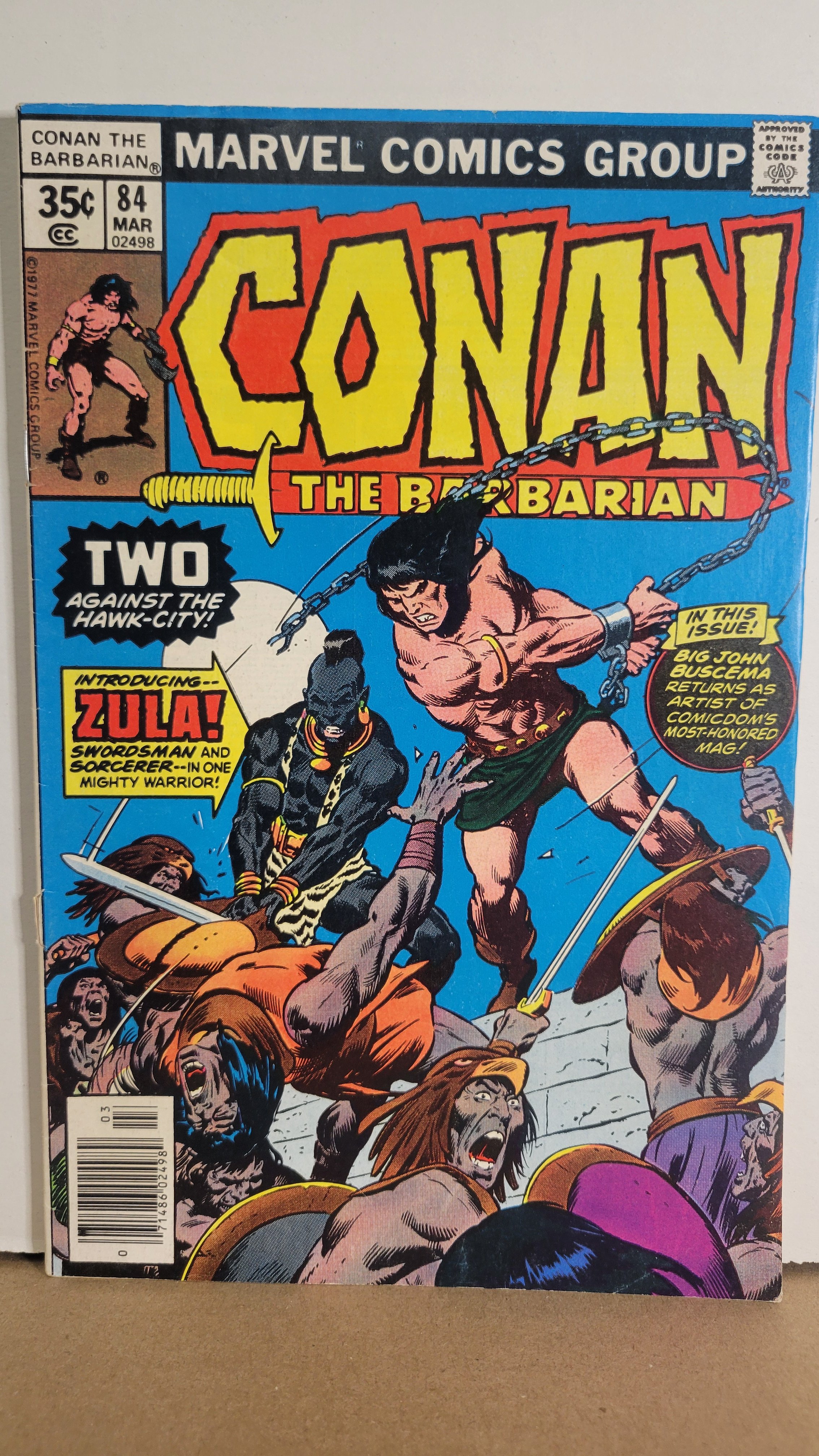 Conan the Barbarian 84 John Busceme Returns! Introducing Zula! 1978 Marvel Comics