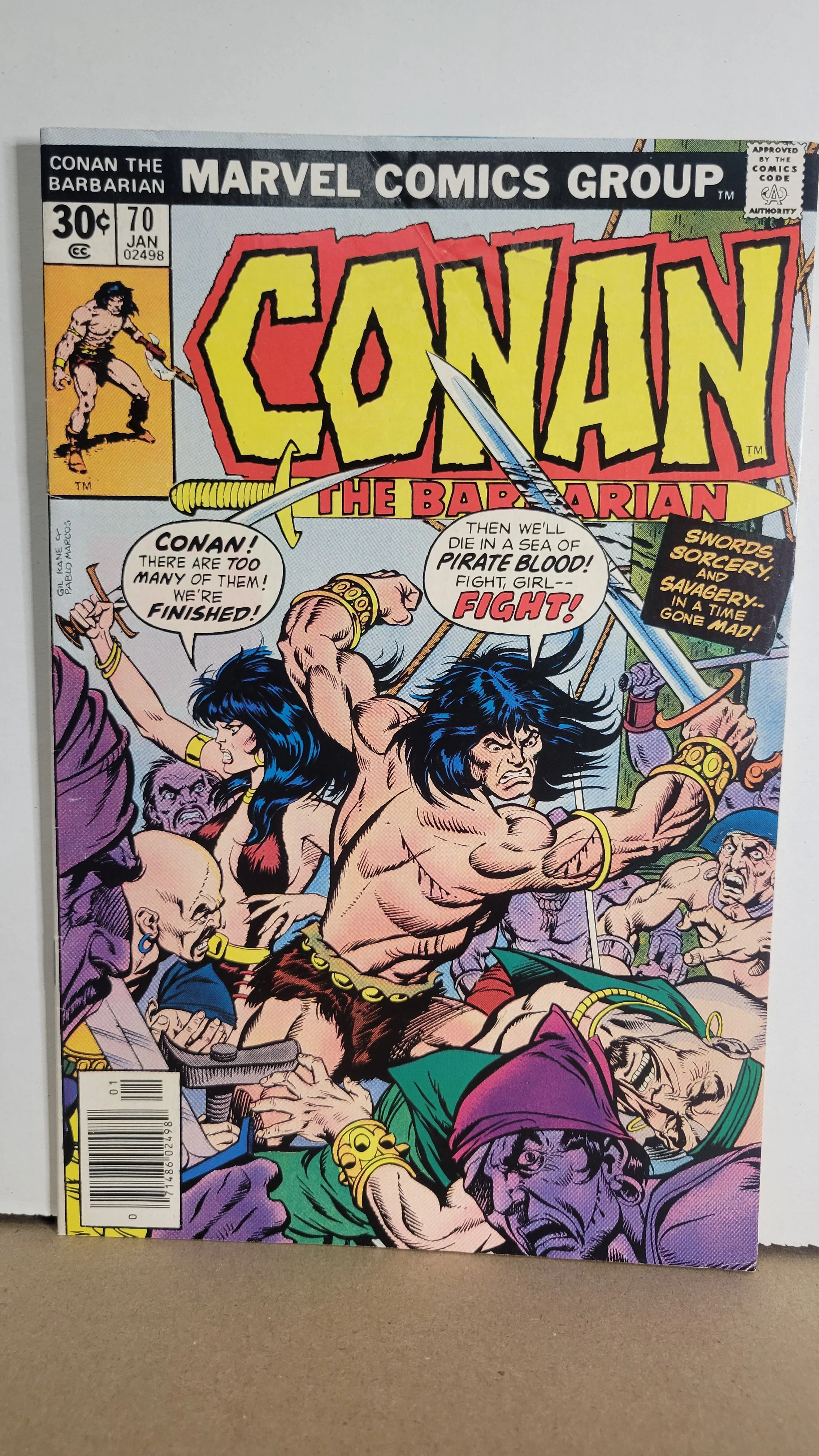 Conan the Barbarian 70 Conan and Belit vs Pirates! 1977 Marvel Comics
