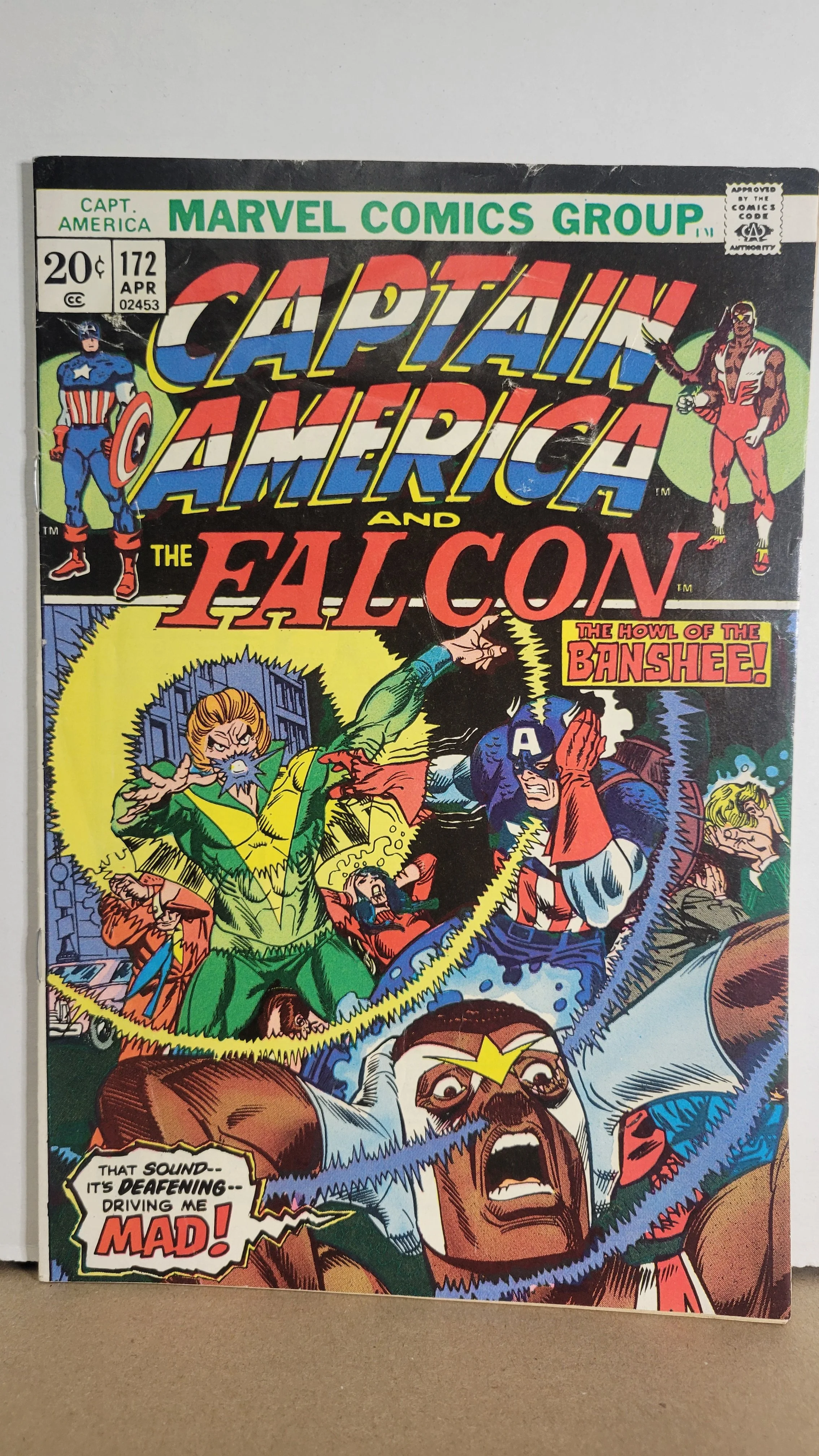 Captain America 172 Falcon, The Howl of the Banshee! 1975 Marvel Comics