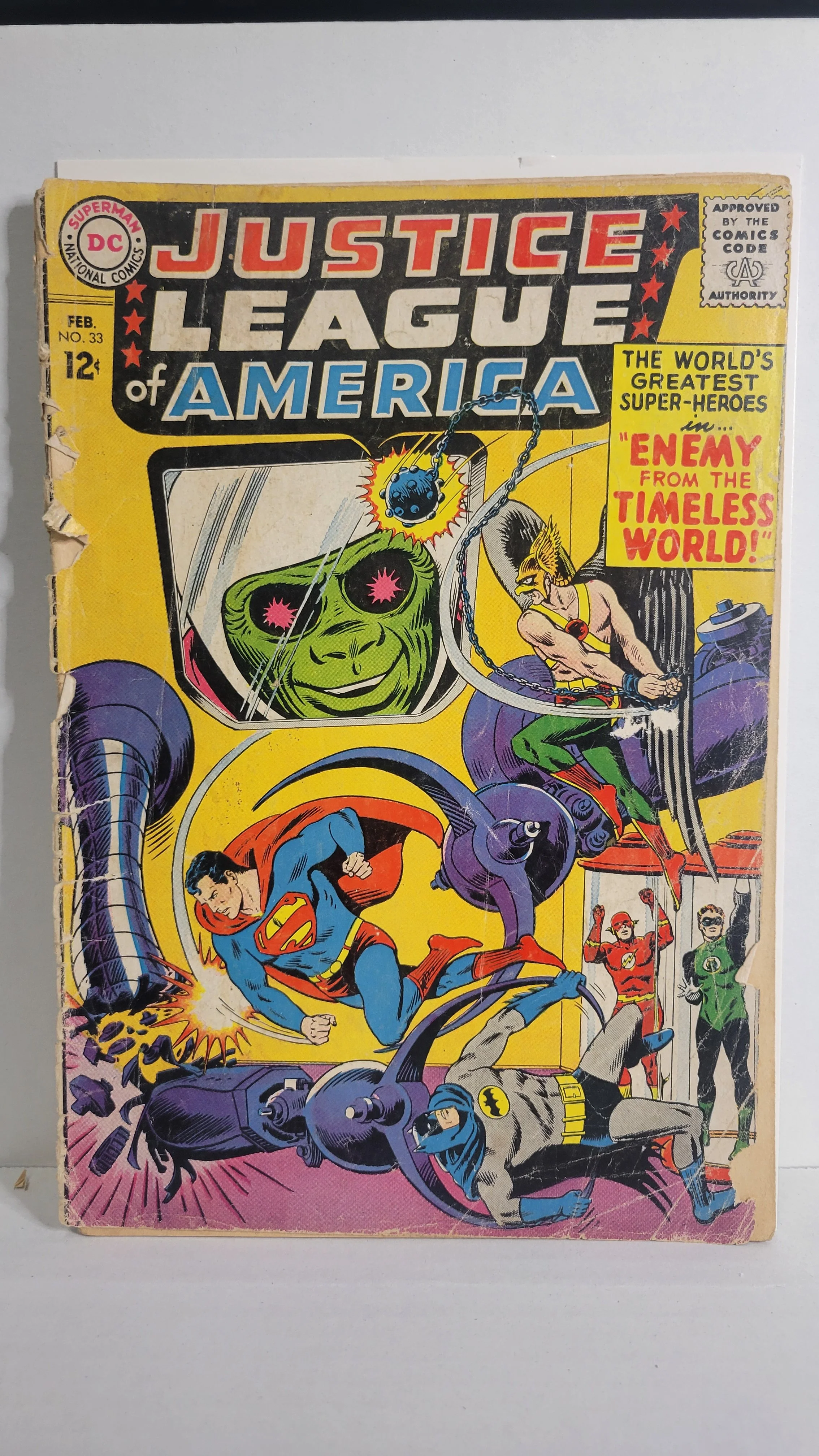 Justice League of America 33 Superman, Batman, Flash, Wonder Woman! 1964 DC Comics