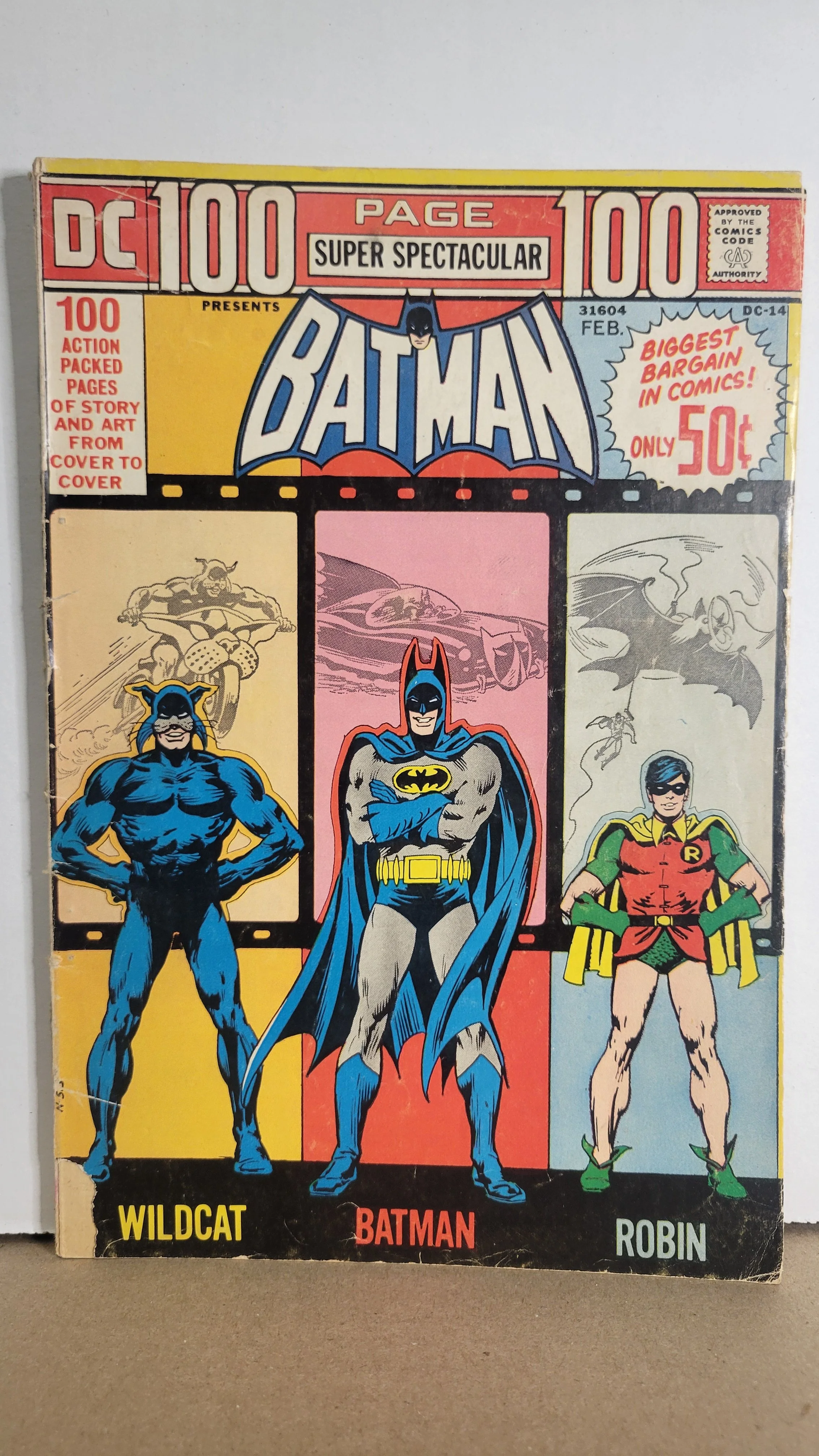 DC 100-Page Super Spectacular DC-14 Wildcat, Batman, Robin! 1973 DC Comics