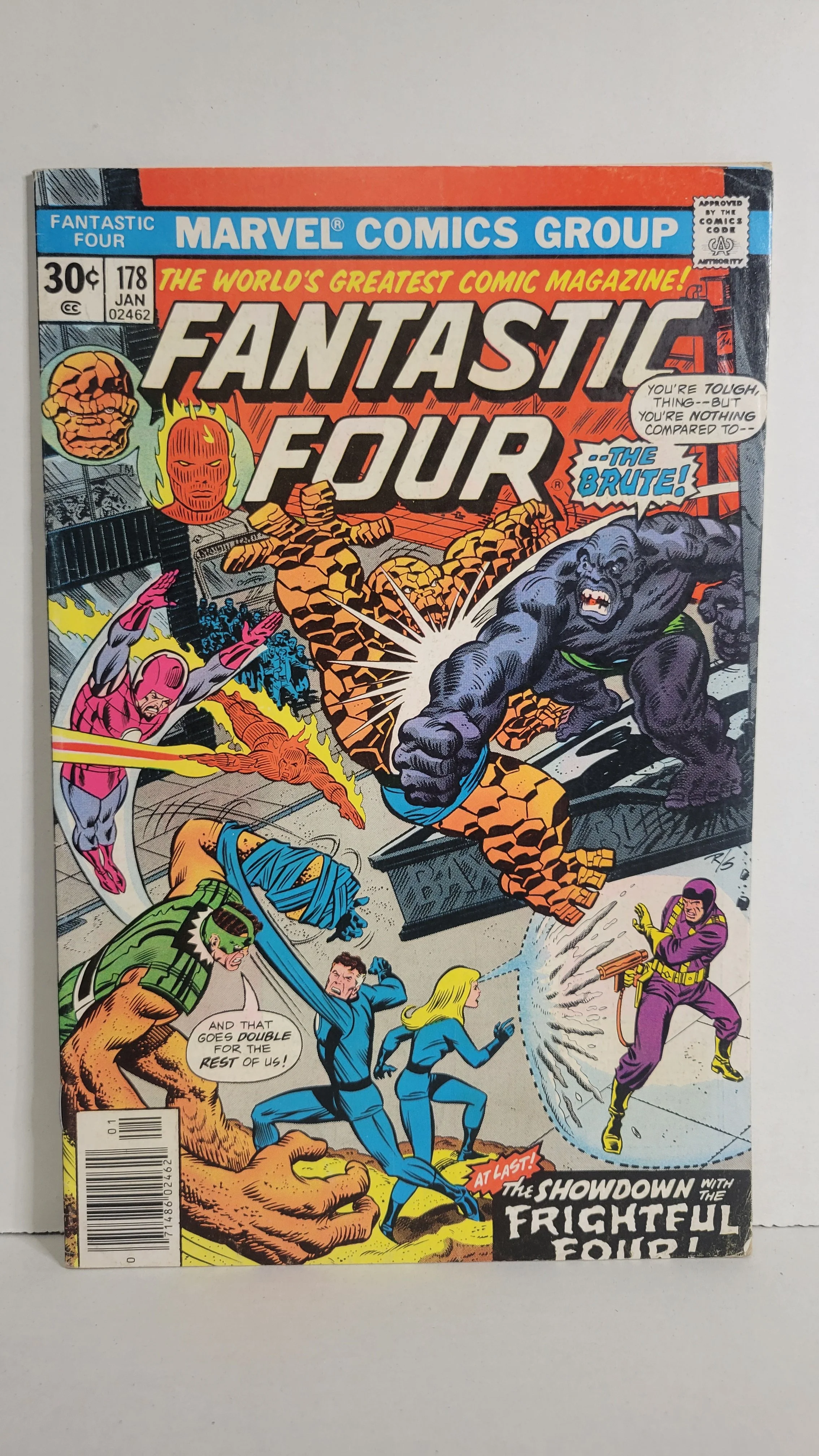 Fantastic Four 178 John Romita!! The Brute! Frightful Four! 1976 Marvel Comics