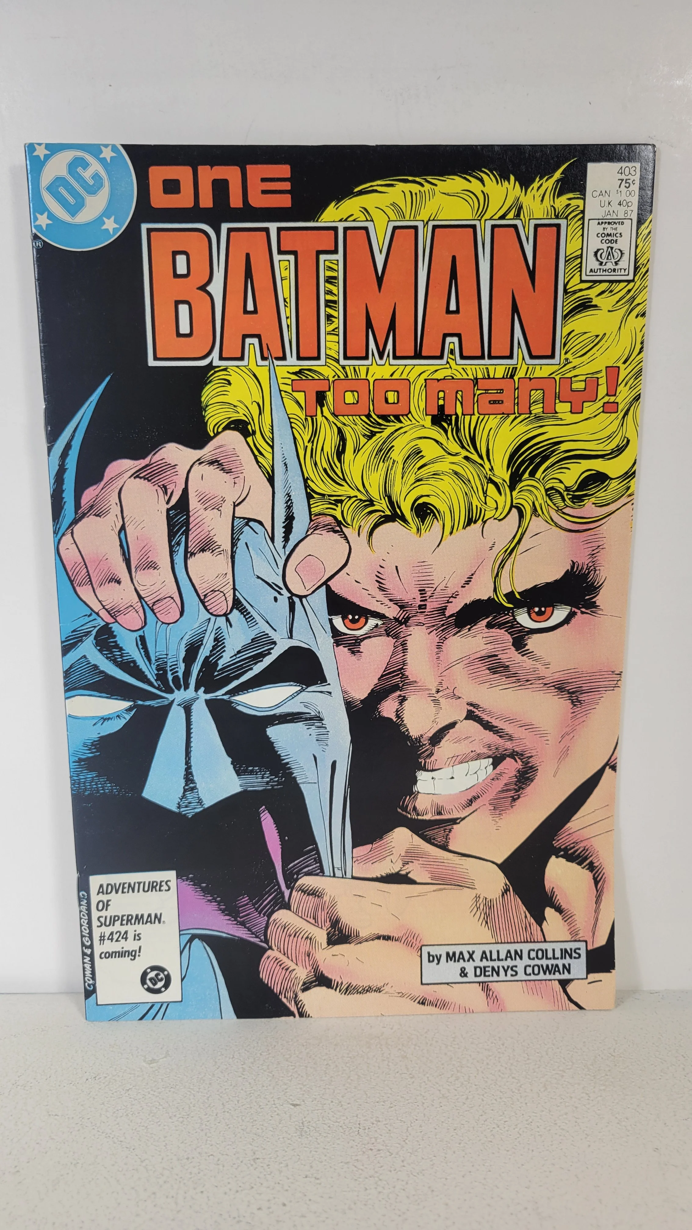 Batman 403 Batman, Two-Face, Joker 1986 DC Comics