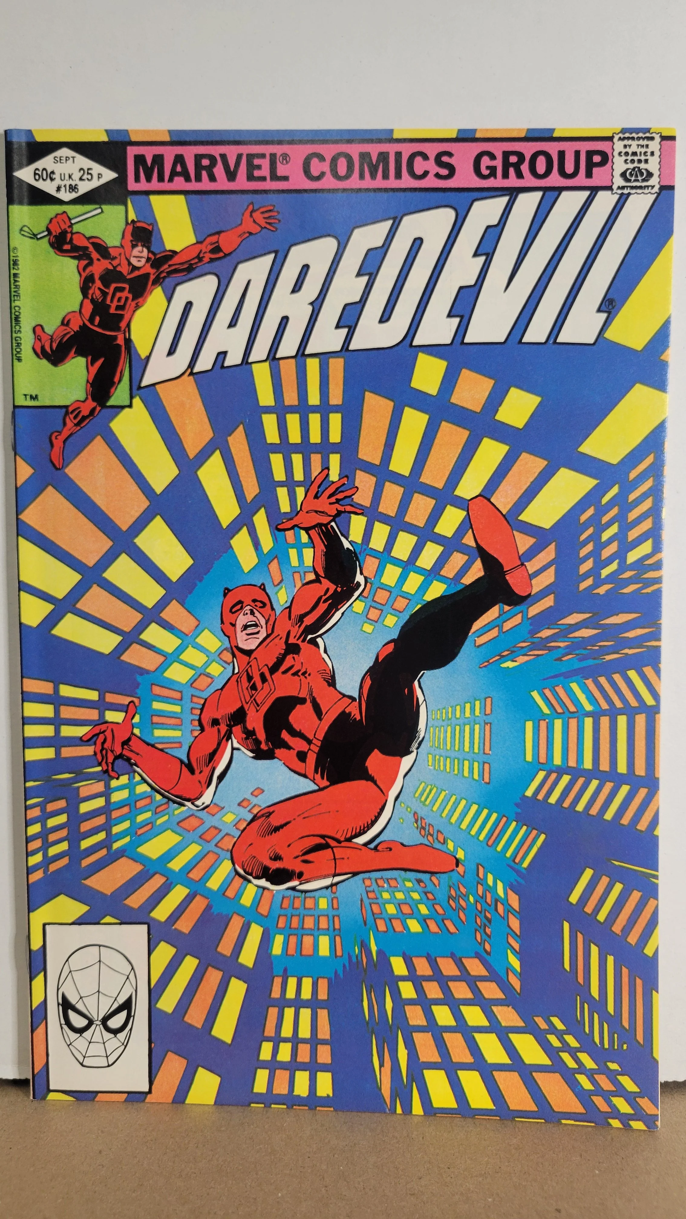 Daredevil 186 Frank Miller! Turk steals Stilt-Man armor! 1982 Marvel