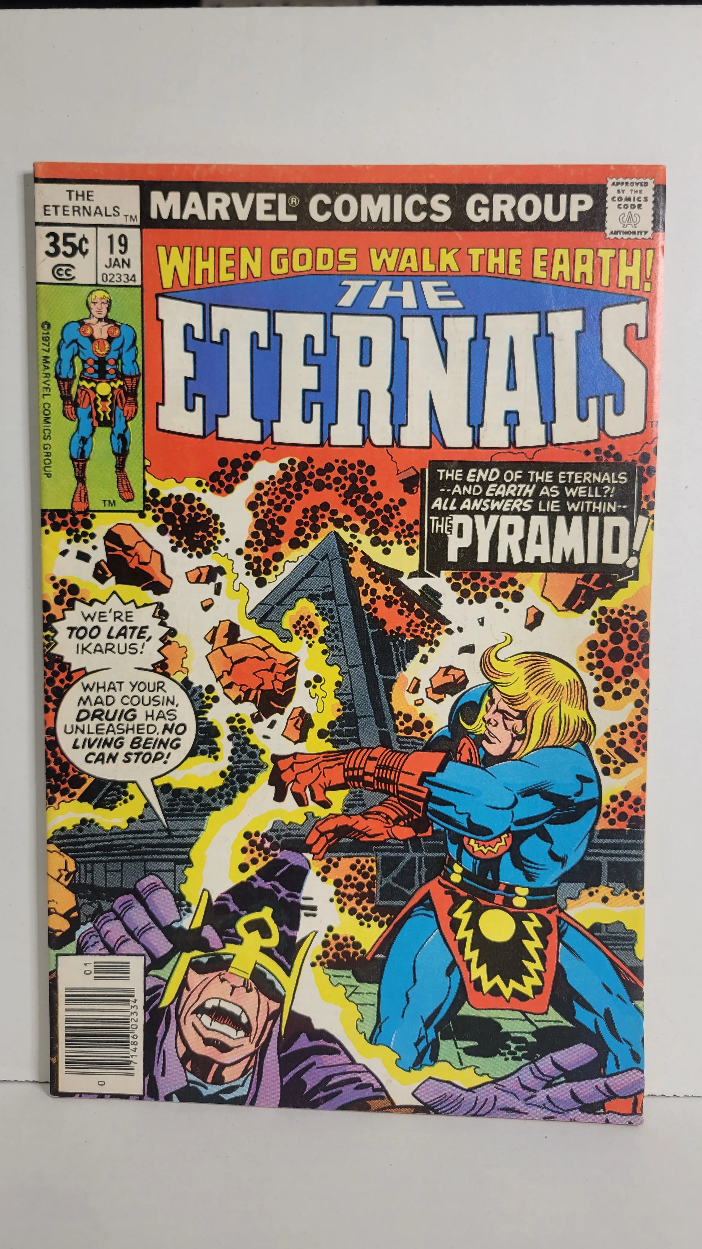 Eternals 19 Final issue! Jack Kirby! science fiction! 1978 Marvel Comics