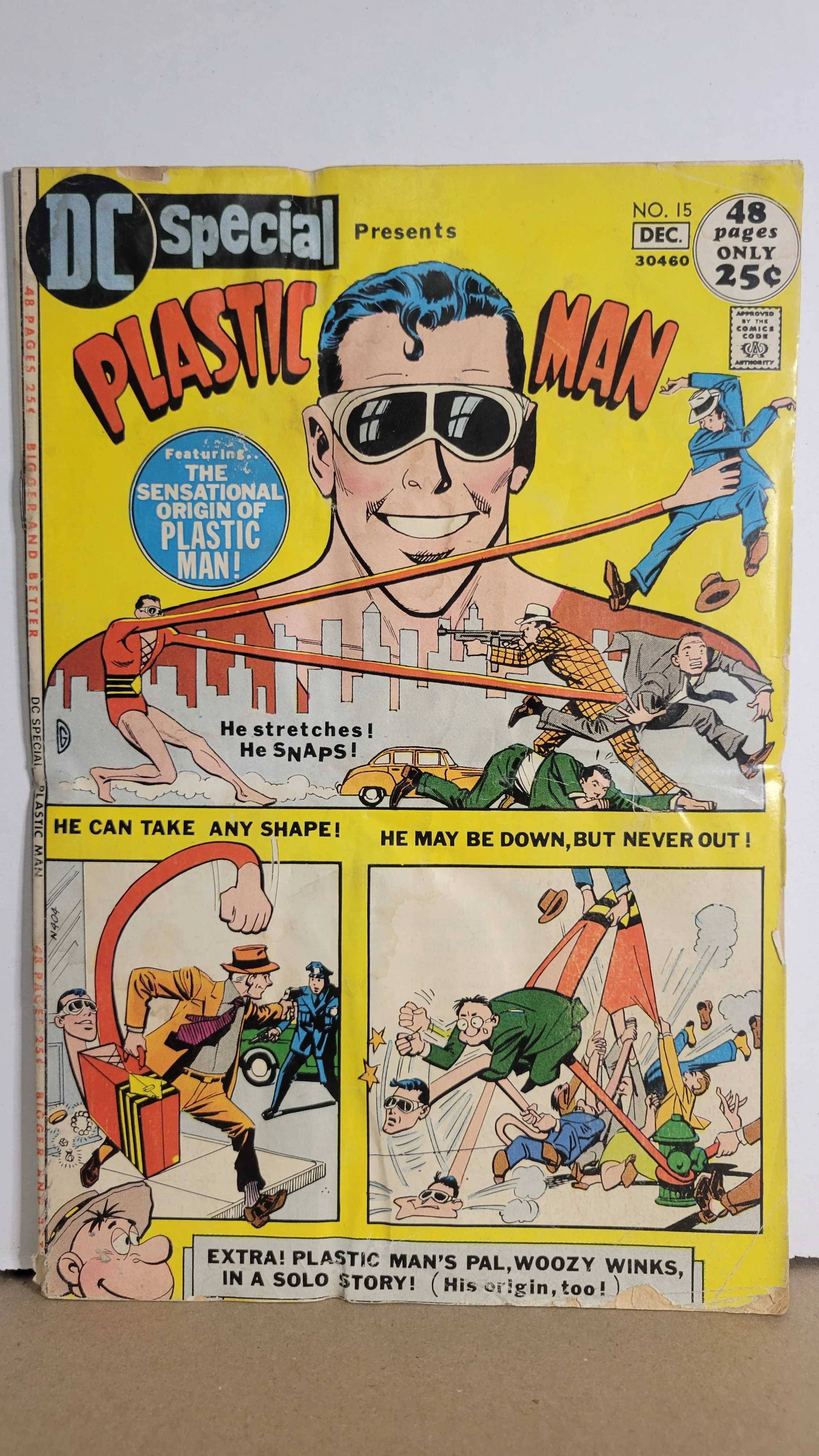 DC Special 15 Jack Cole Golden Age Plastic Man reprint Woozy 1971 DC Comics