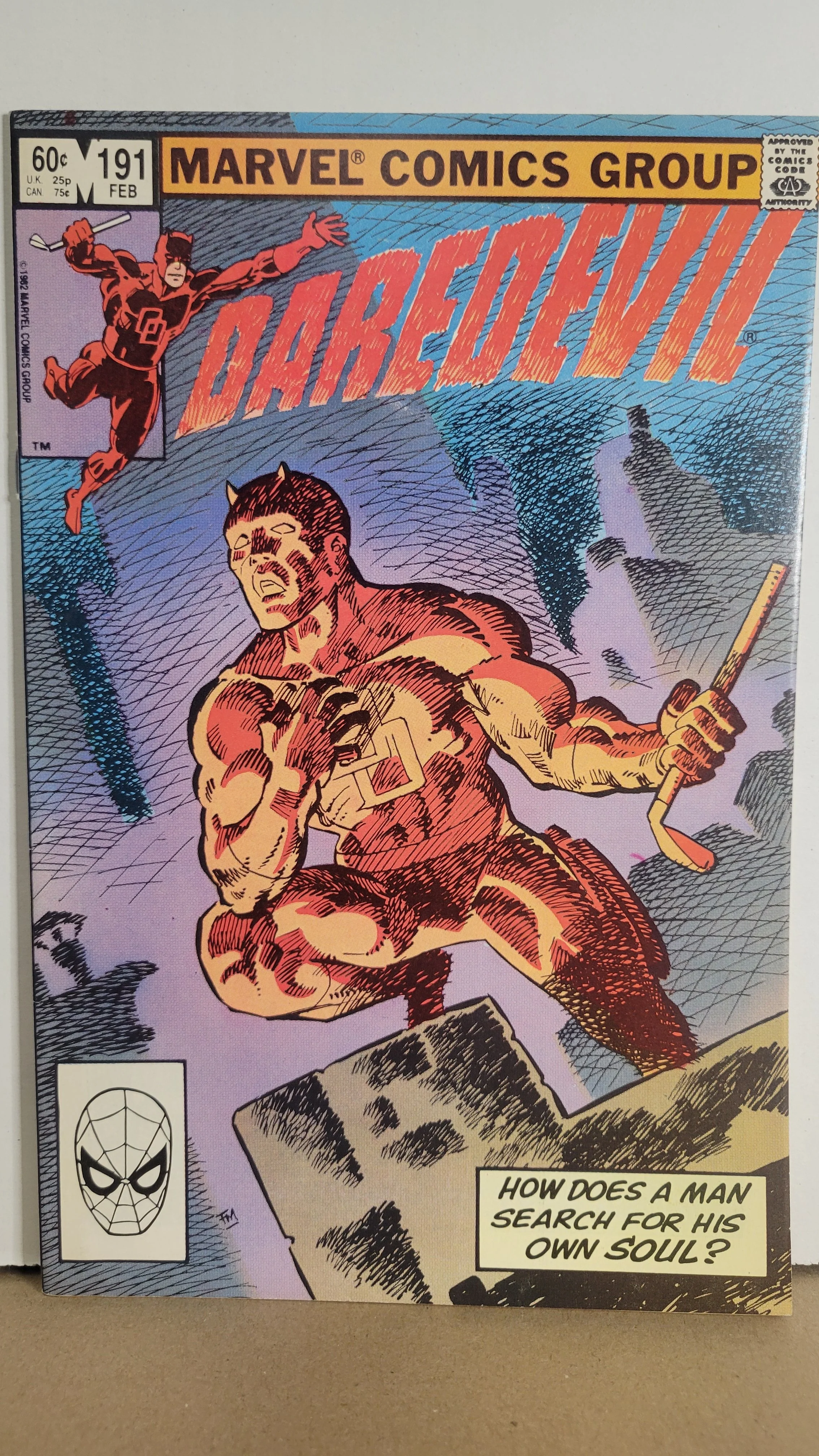 Daredevil 191 last Miller! Russian Roulette story! 1983 Marvel Comics
