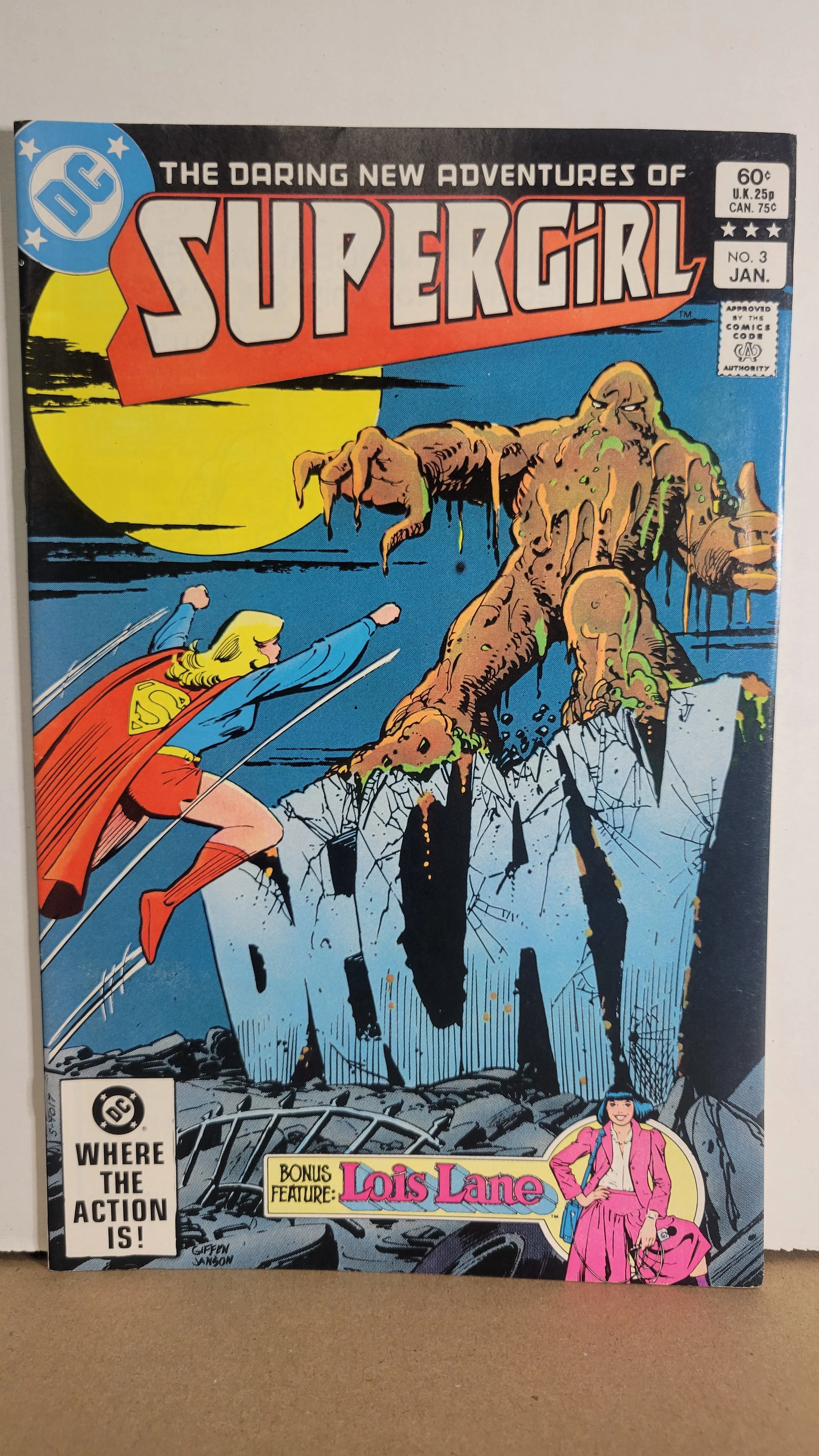 Daring New Adventures of Supergirl 3 Supergirl vs Decay! Lois Lane Bonus! 1983 DC Comics