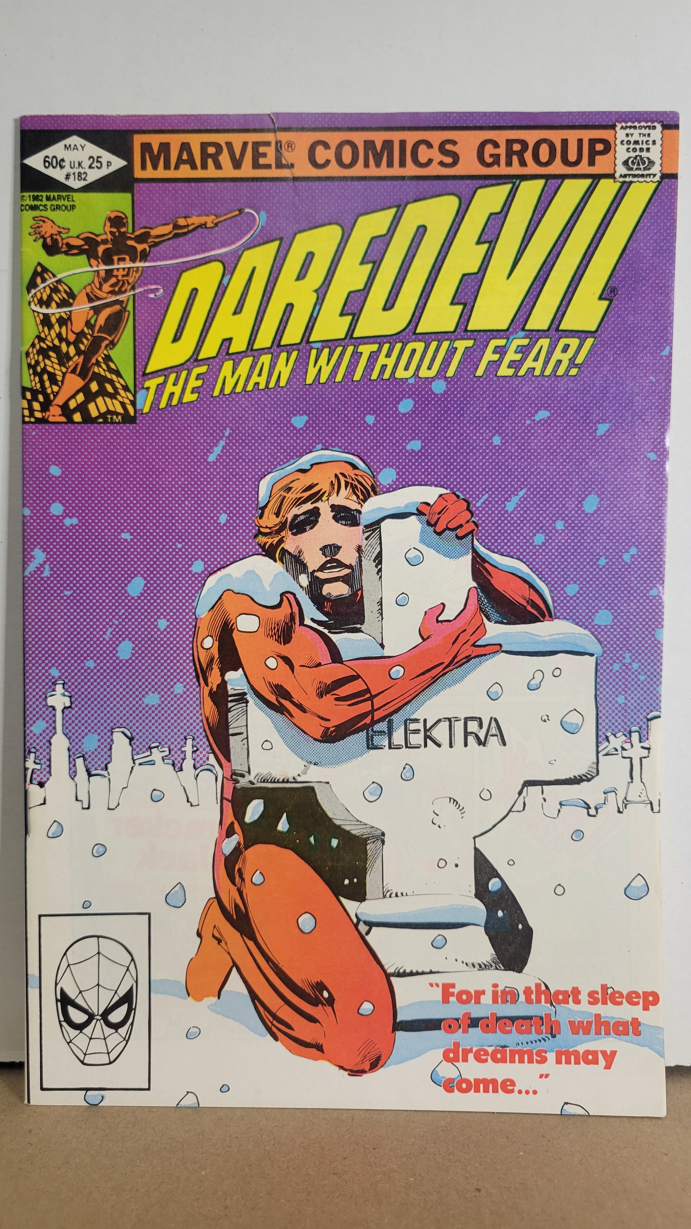 Daredevil 182 Punisher escapes prison! Kingpin! 1982 Marvel Comics