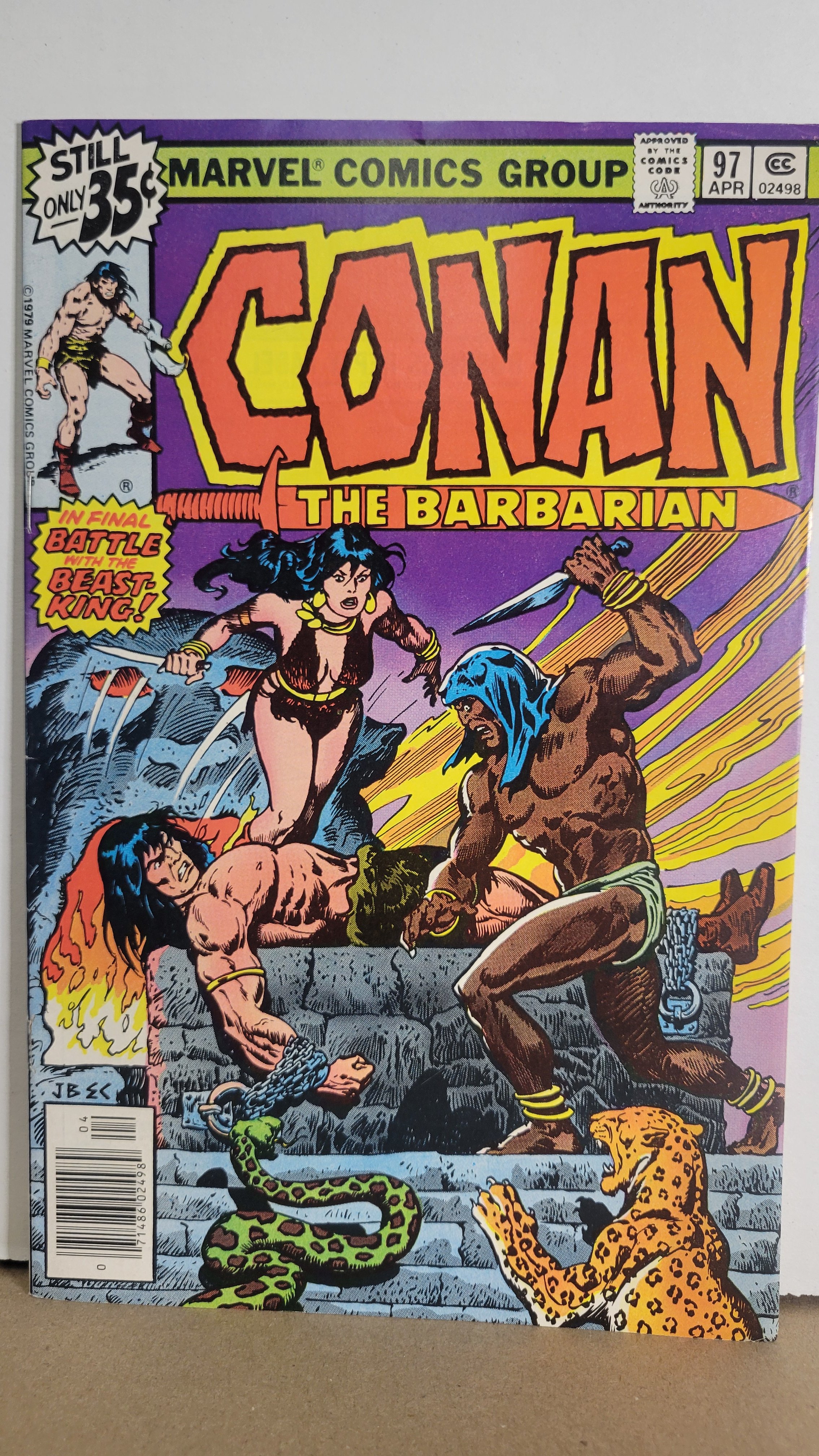 Conan the Barbarian 97 Belit, Final Battle with The Beast King! 1979 Marvel Comics