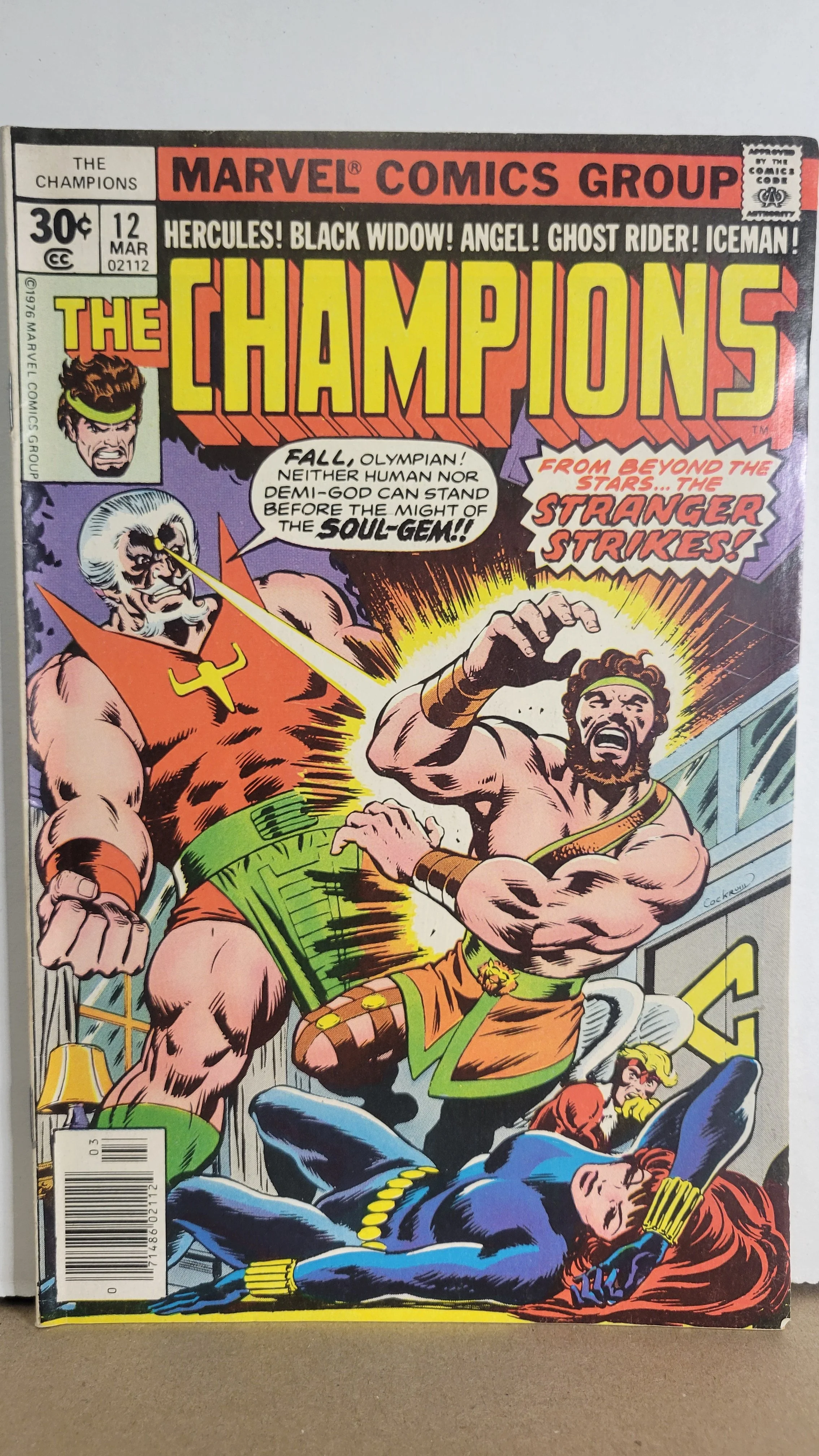 Champions 12 Hercules, Black Widow, Angel, Ghost Rider, Iceman! 1977 Marvel Comics