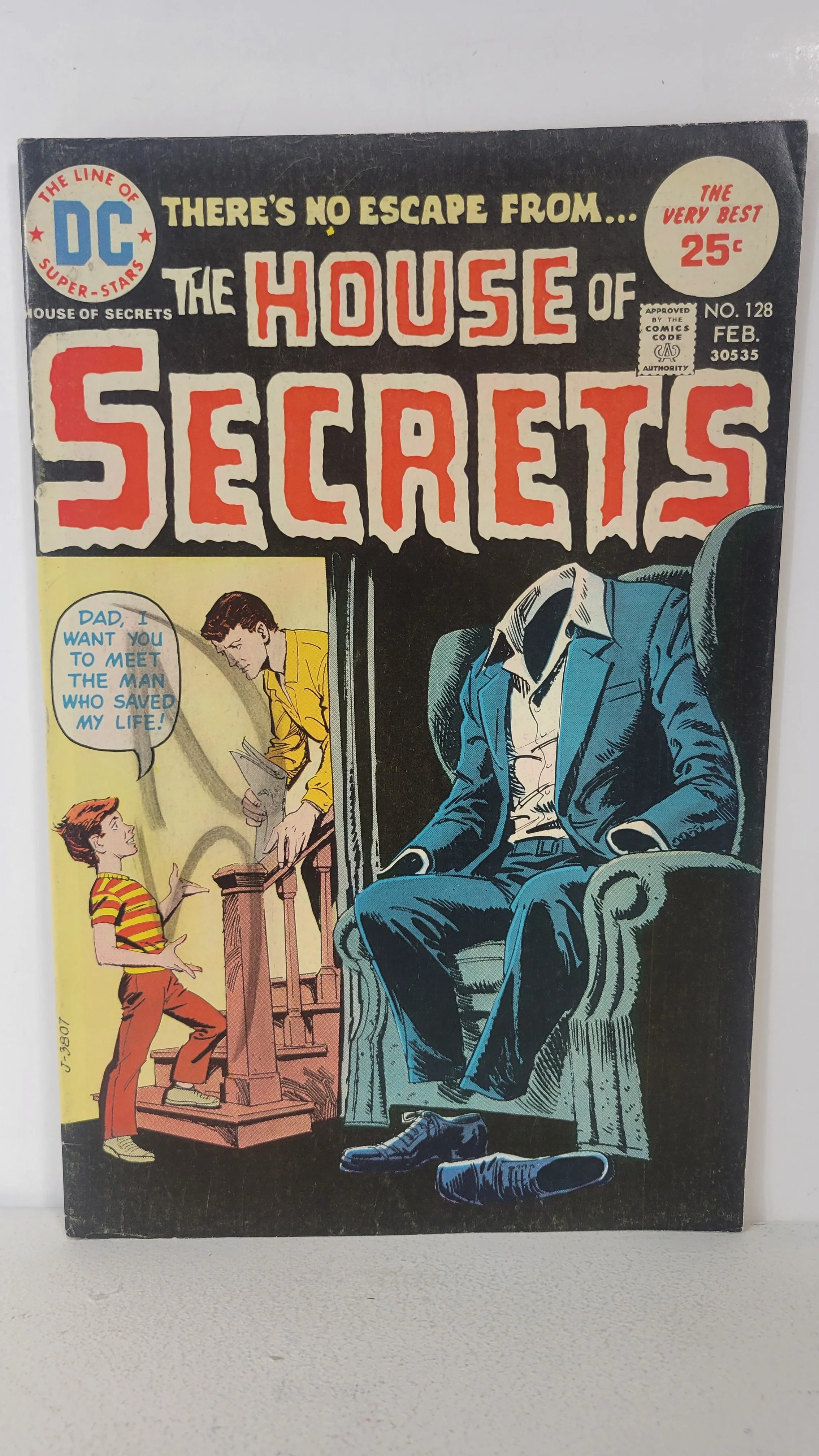 House of Secrets 128 Horror Comic! "Freak-Out!" Body Horror Story! 1975 DC Comics