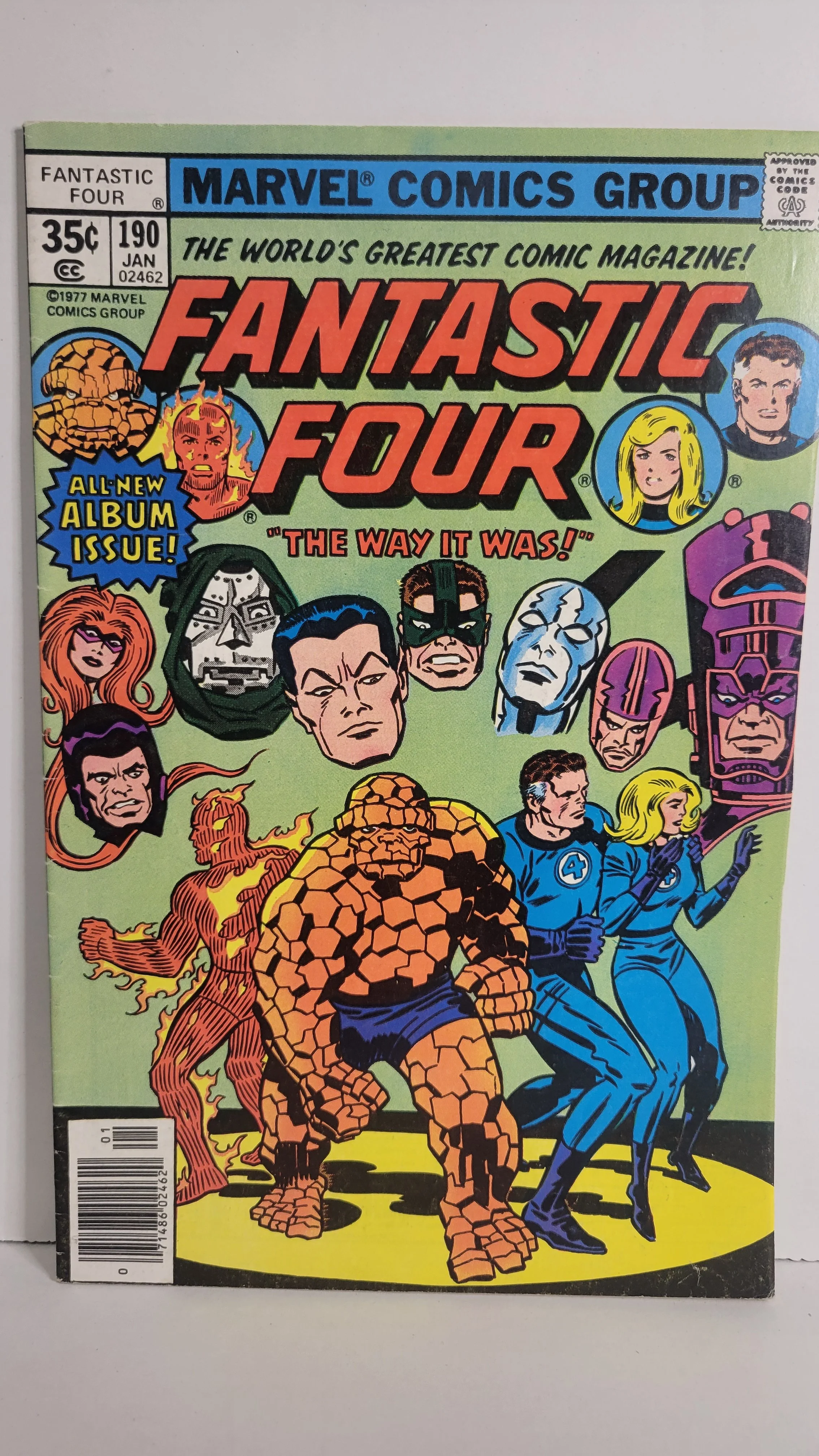 Fantastic Four 190 Jack Kirby! Sub-Mariner, Dr. Doom, Medusa! 1977 Marvel Comics